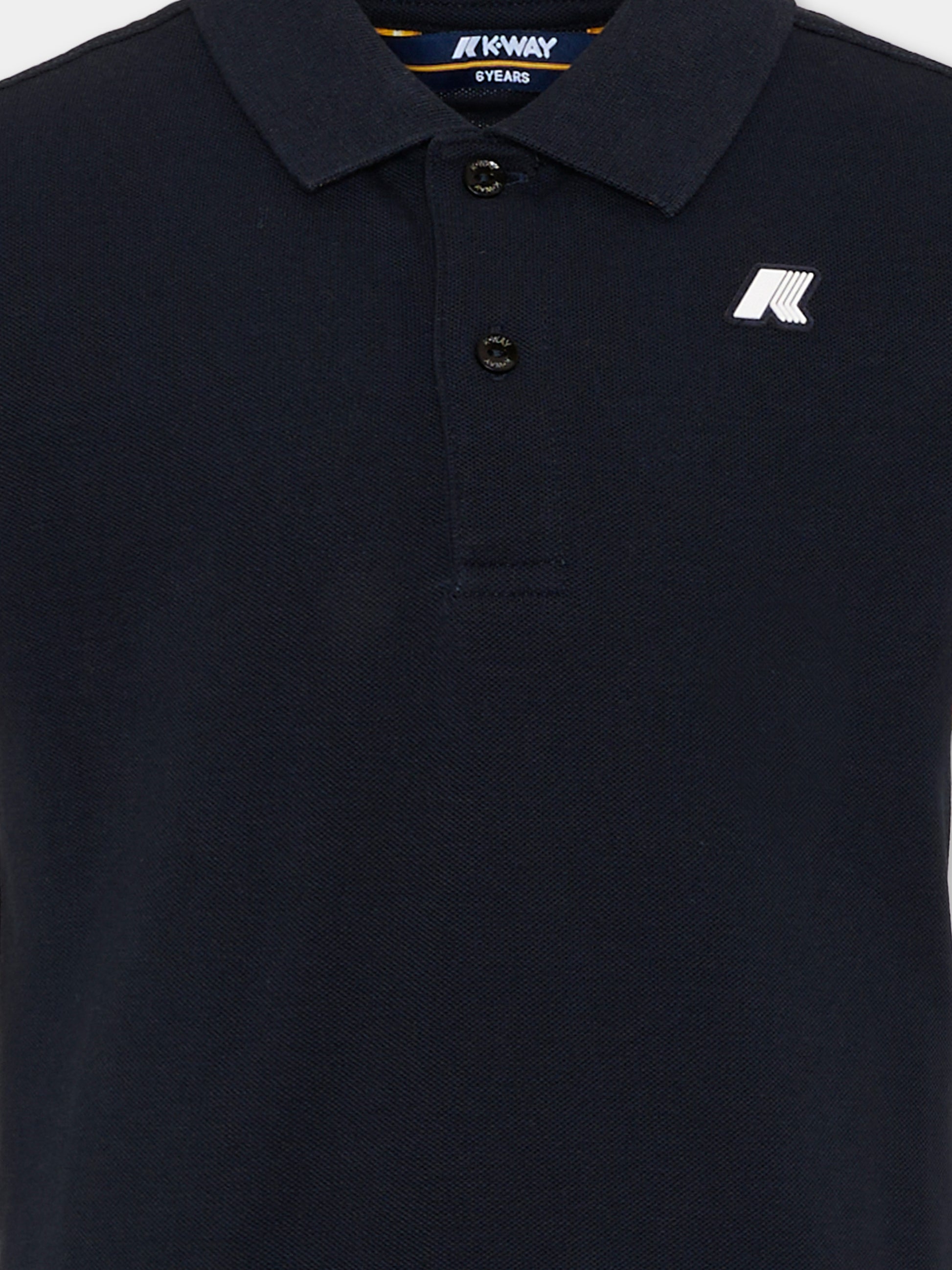 Polo blu per bambino,K-way,K6126LW K89