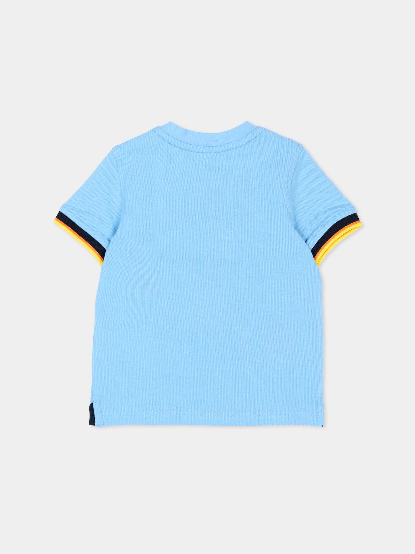 T-shirt celeste per neonato,K-way,K71375W 356