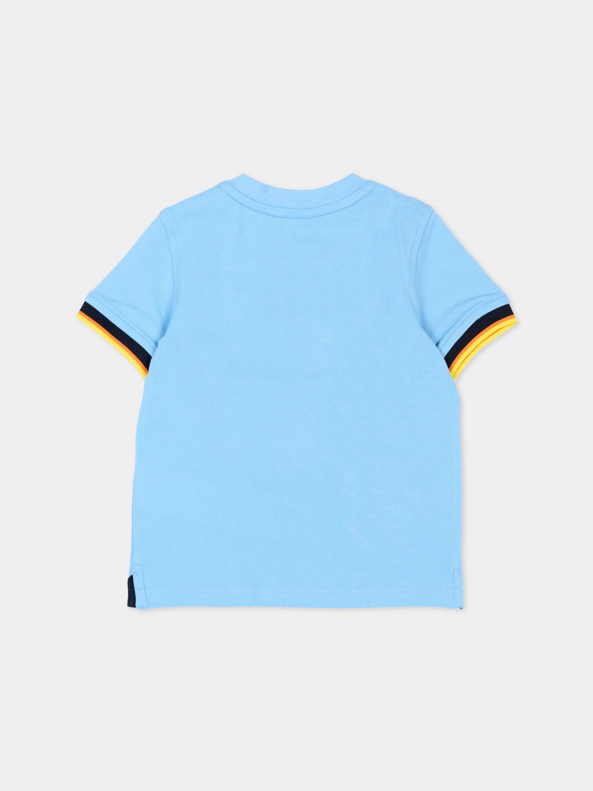 T-shirt celeste per neonato,K-way,K71375W 356