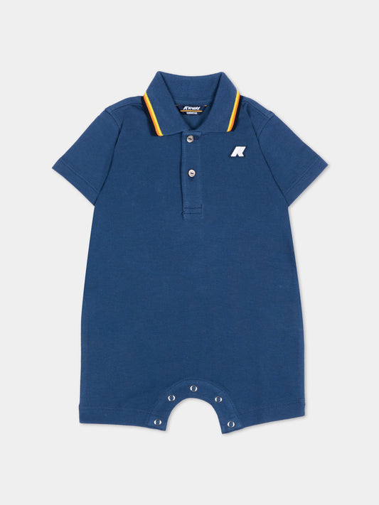 Tutina blu polo per neonati,K-way,K71373W B67