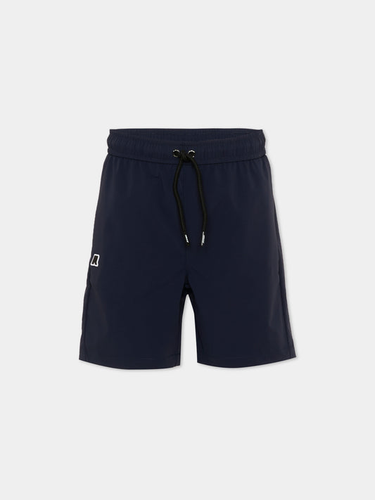 Shorts sportivi blu per bambino,K-way,K7152BW K89