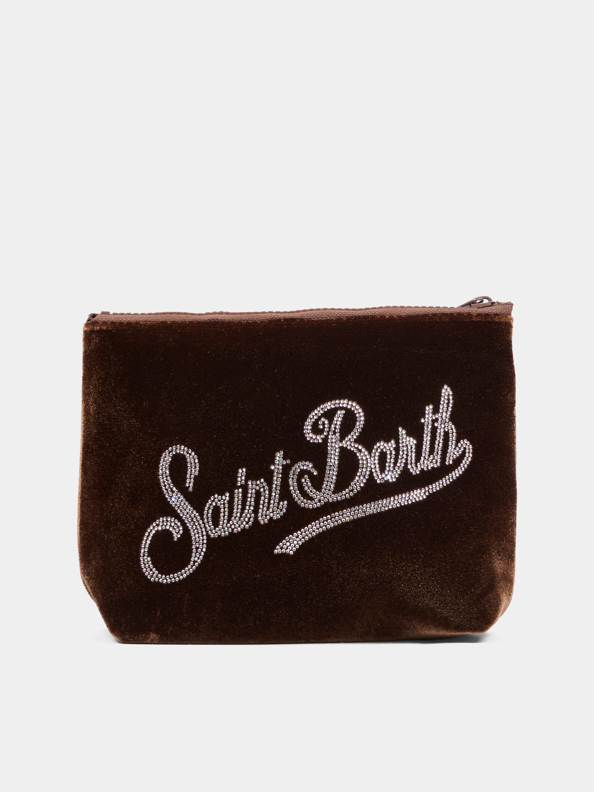 Pochette marrone per bambina con logo strass,Mc2 Saint Barth,ALI0014 02369M