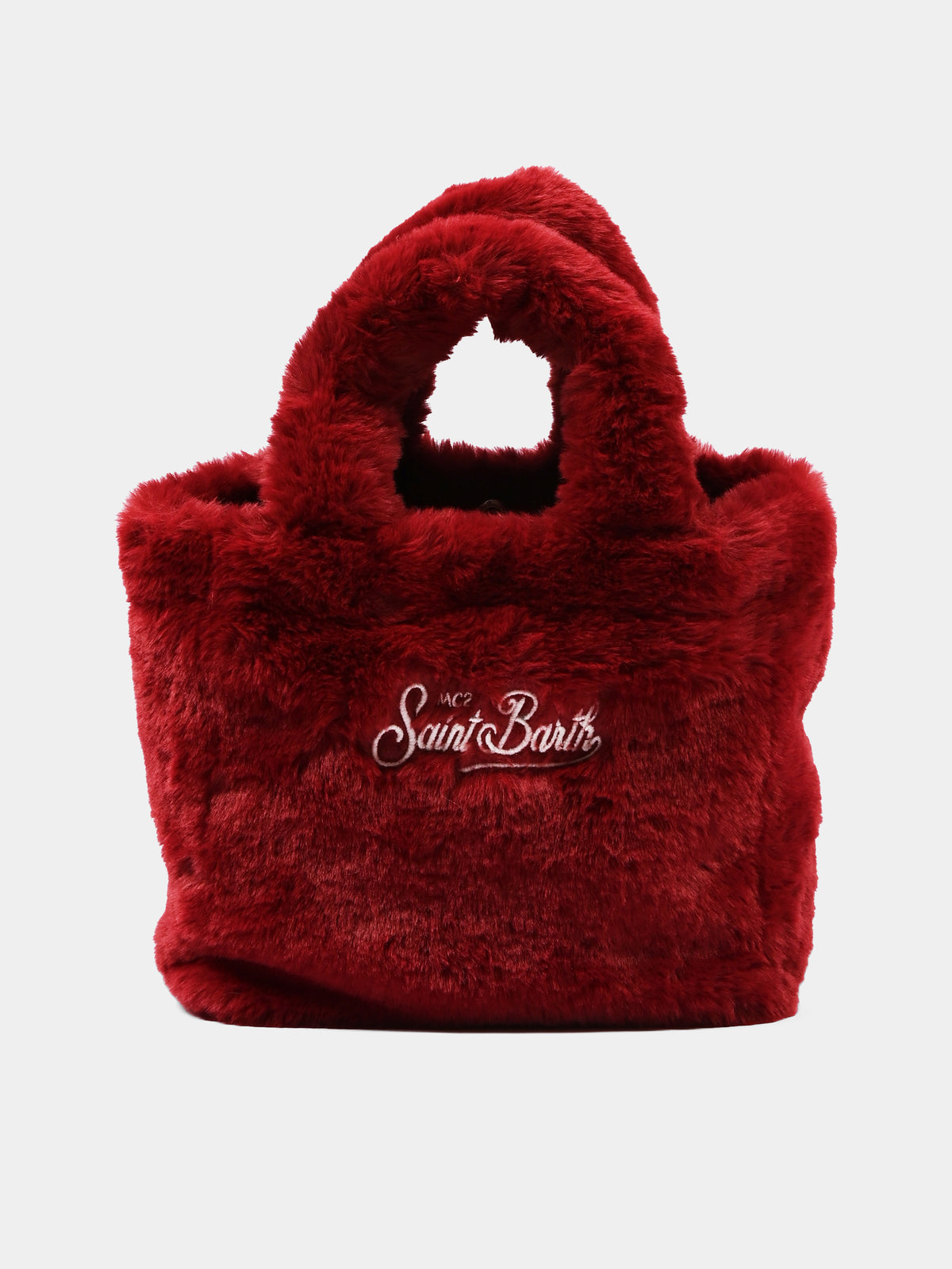 Borsa bordeaux Vanity Mini Soft Fur per bambina,Mc2 Saint Barth,VAMI021 00192M