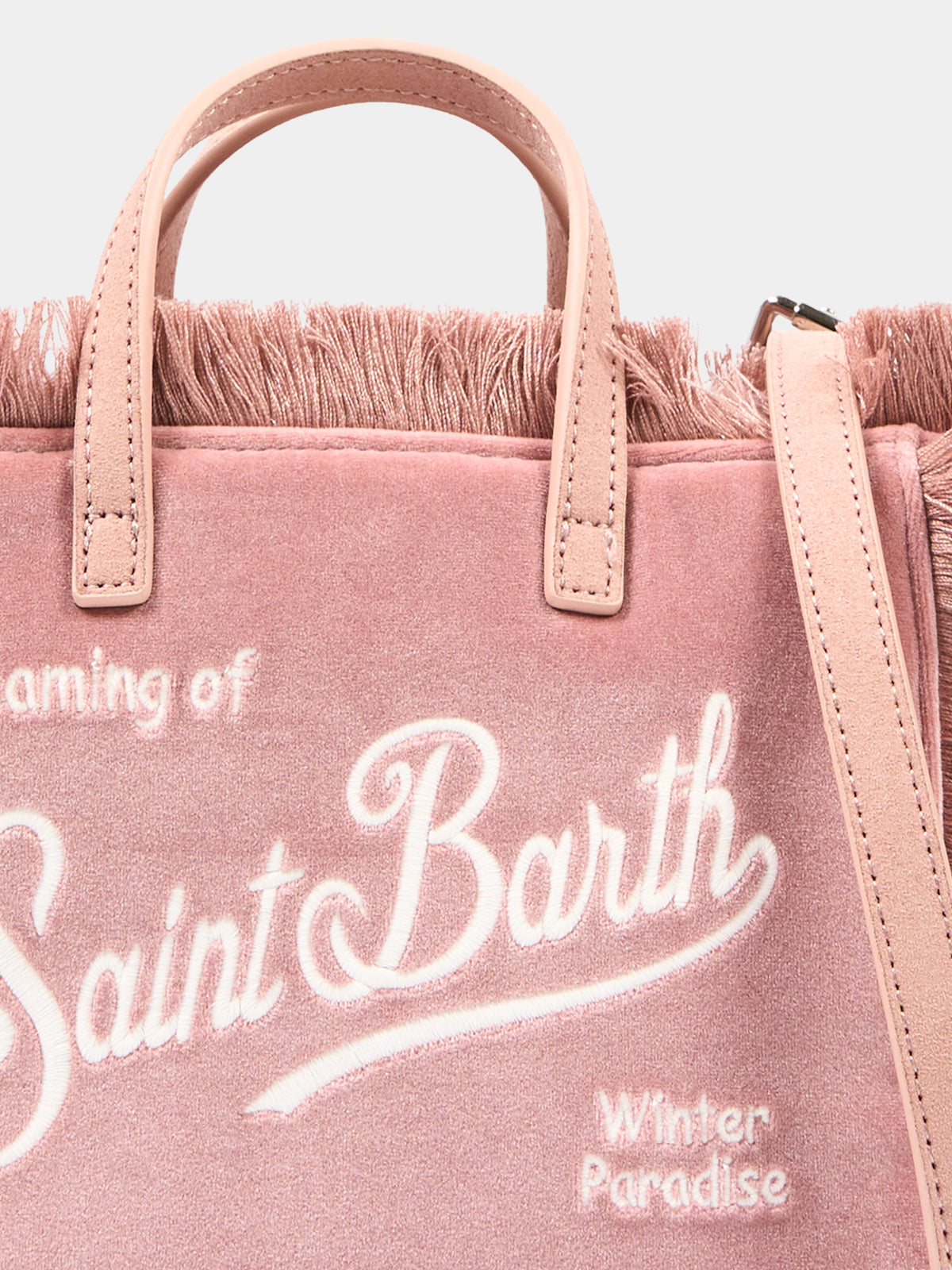 Borsa rosa Vanity Mini Velvet per bambina,Mc2 Saint Barth,VAMI033 00135M