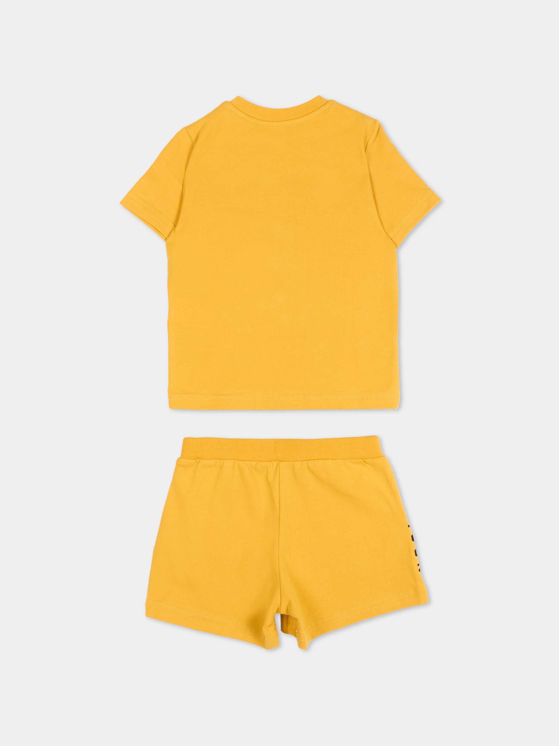 Completo sportivo giallo per neonato con logo,Dsquared2,DQ2953 D008J DQ230