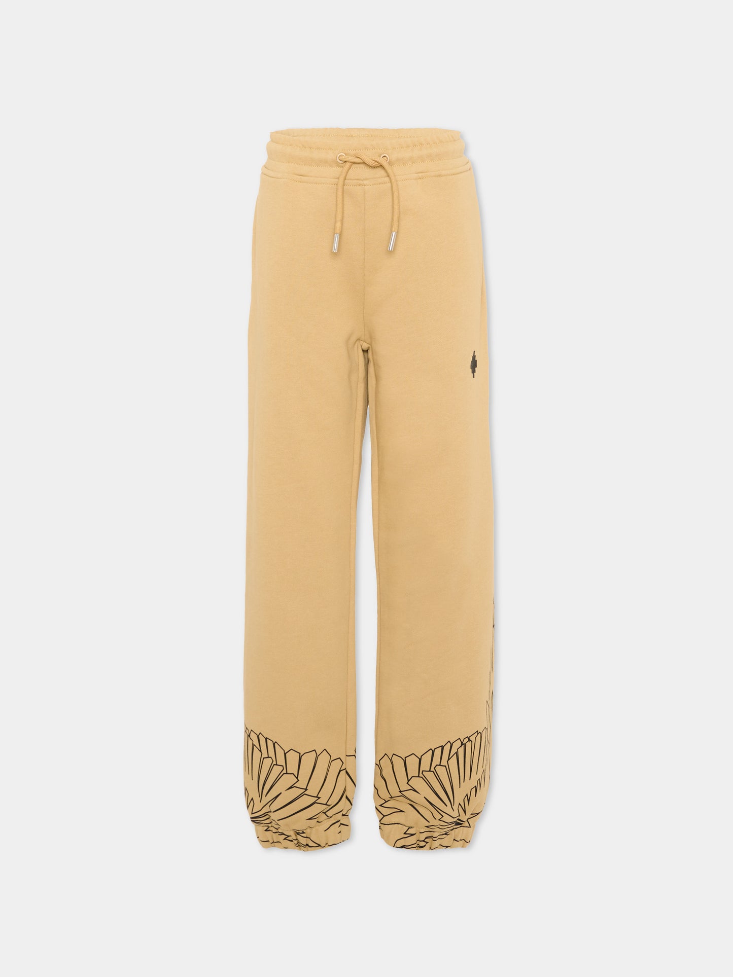 Pantalone sportivo beige per bambino con ali,County Of Milan Kids,F5CMJBFP074 178