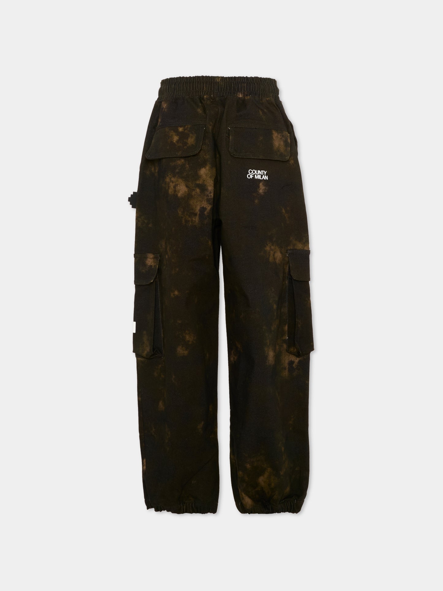 Pantaloni multicolor cargo per bambino con logo,County Of Milan Kids,F5CMJBPA051 590