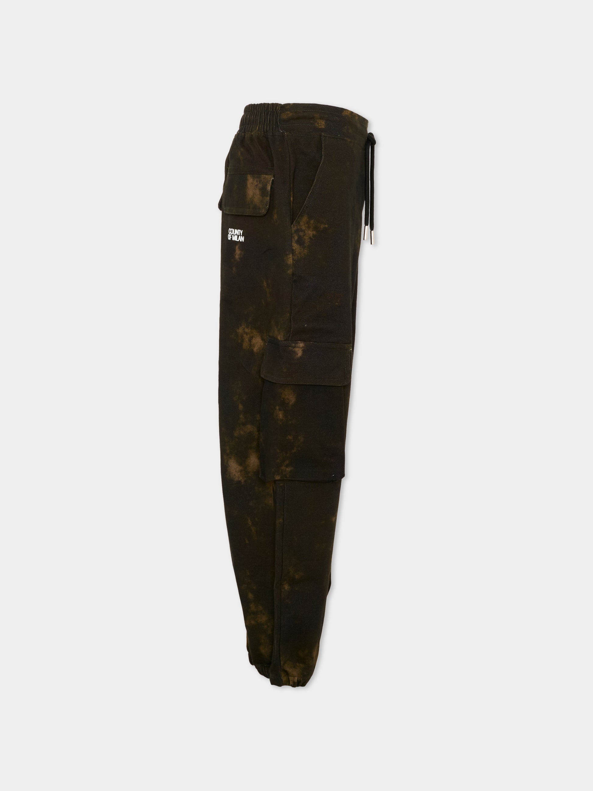 Pantaloni multicolor cargo per bambino con logo,County Of Milan Kids,F5CMJBPA051 590