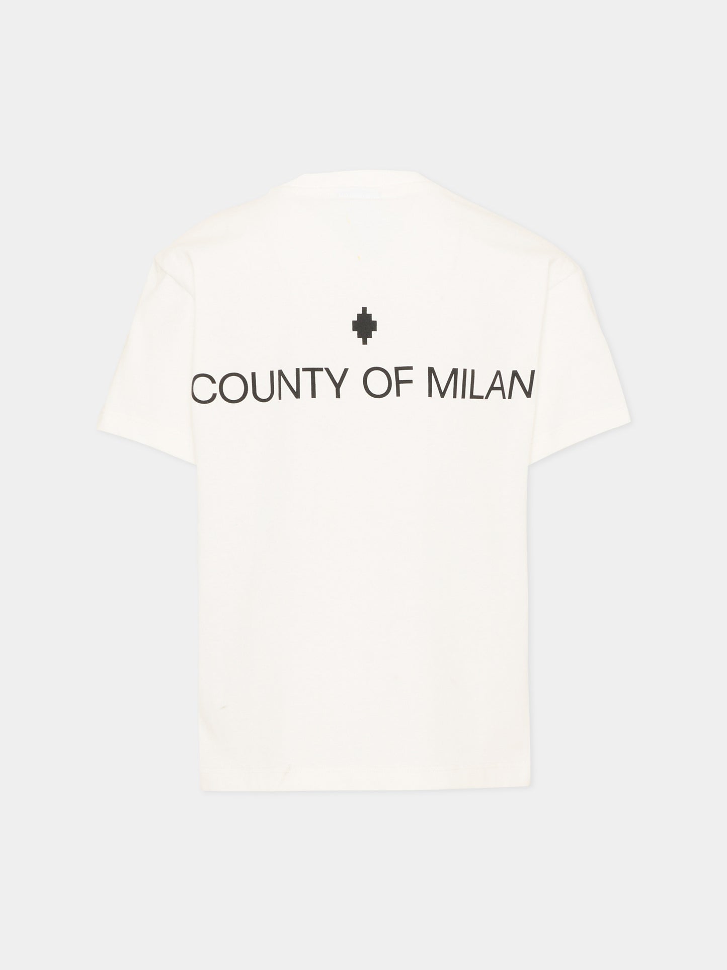 T-Shirt avorio per bambino con logo,County Of Milan Kids,F5CMJBTH004 002