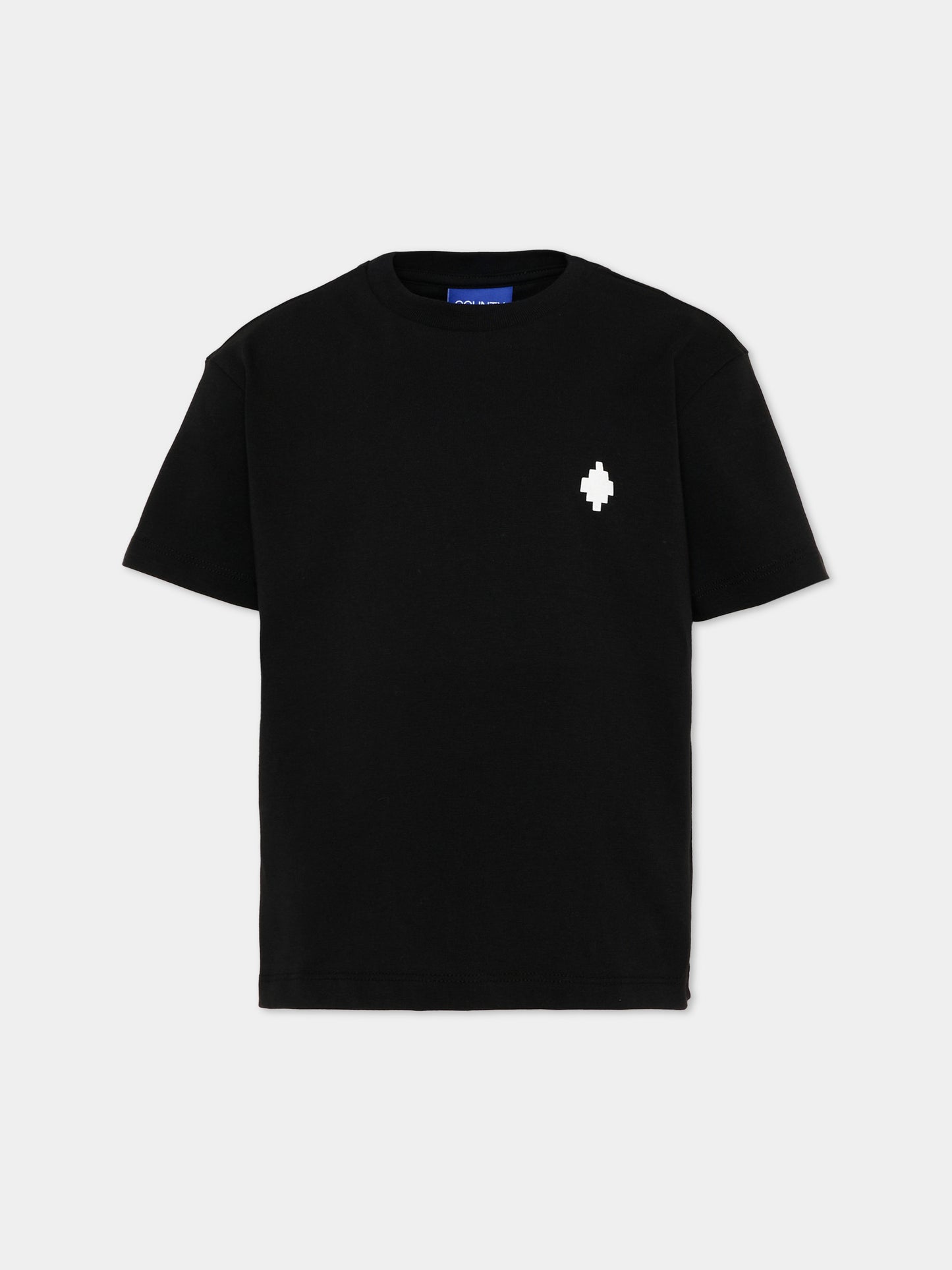 T-Shirt nera per bambino con logo,County Of Milan Kids,F5CMJBTH004 110