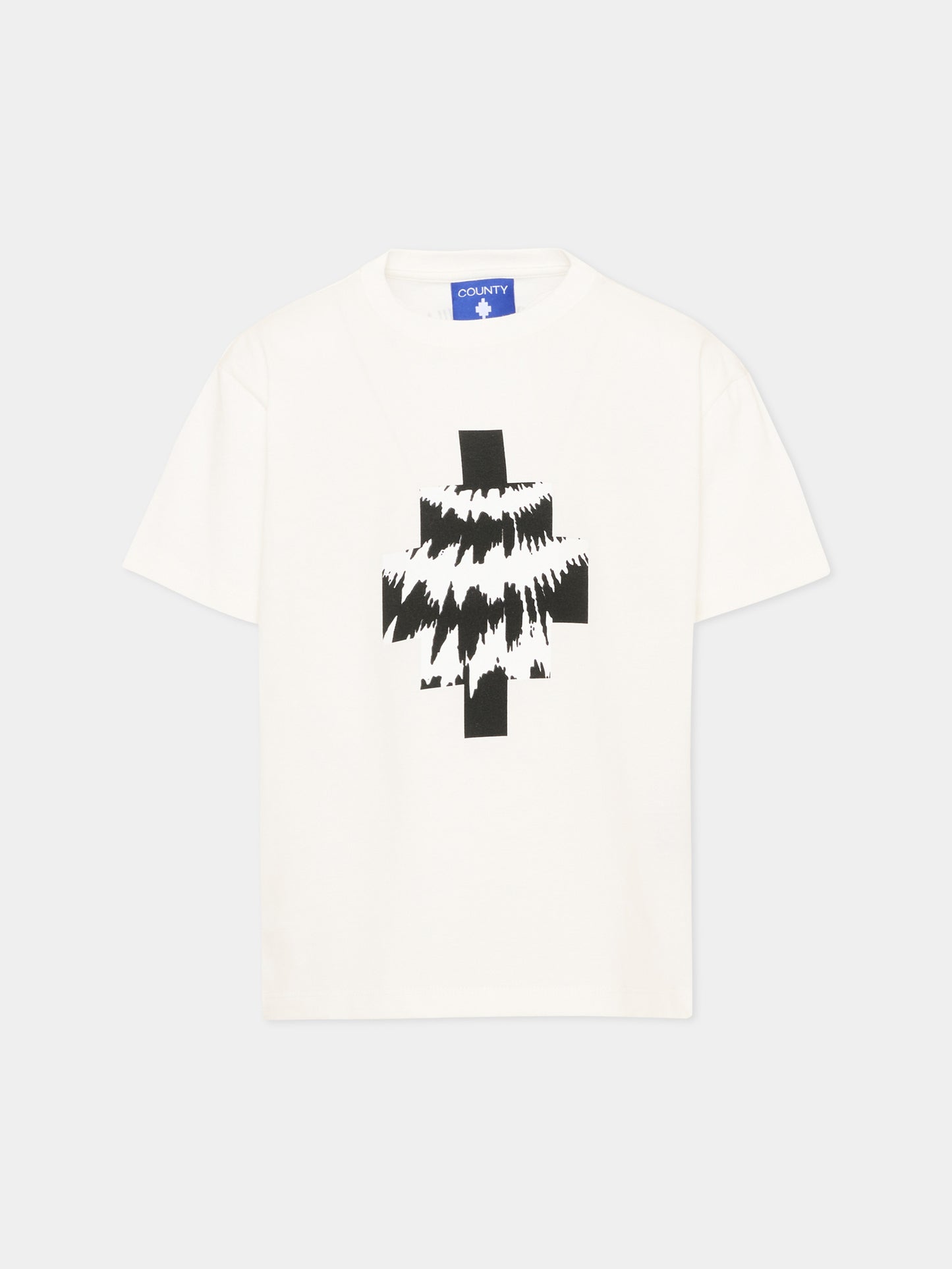 T-Shirt avorio per bambino con logo,County Of Milan Kids,F5CMJBTH058 002