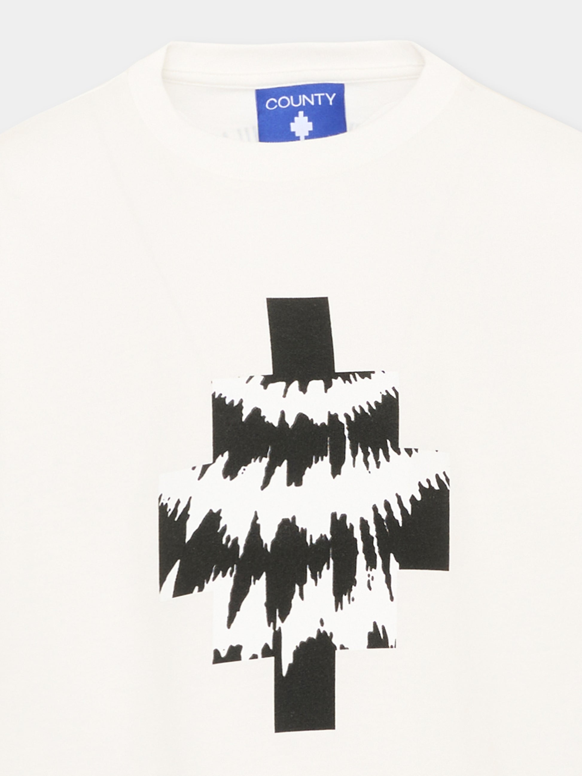 T-Shirt avorio per bambino con logo,County Of Milan Kids,F5CMJBTH058 002
