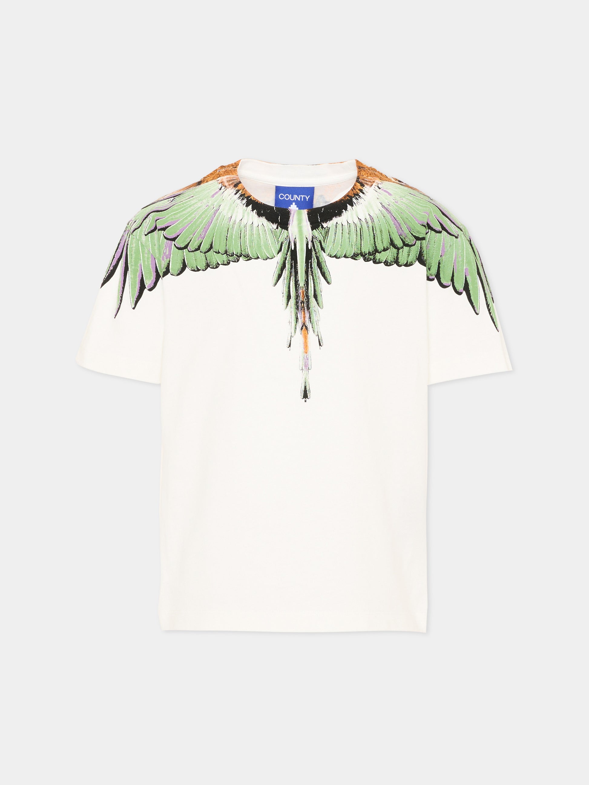 T-Shirt avorio per bambino con ali,County Of Milan Kids,F5CMJBTH063 002