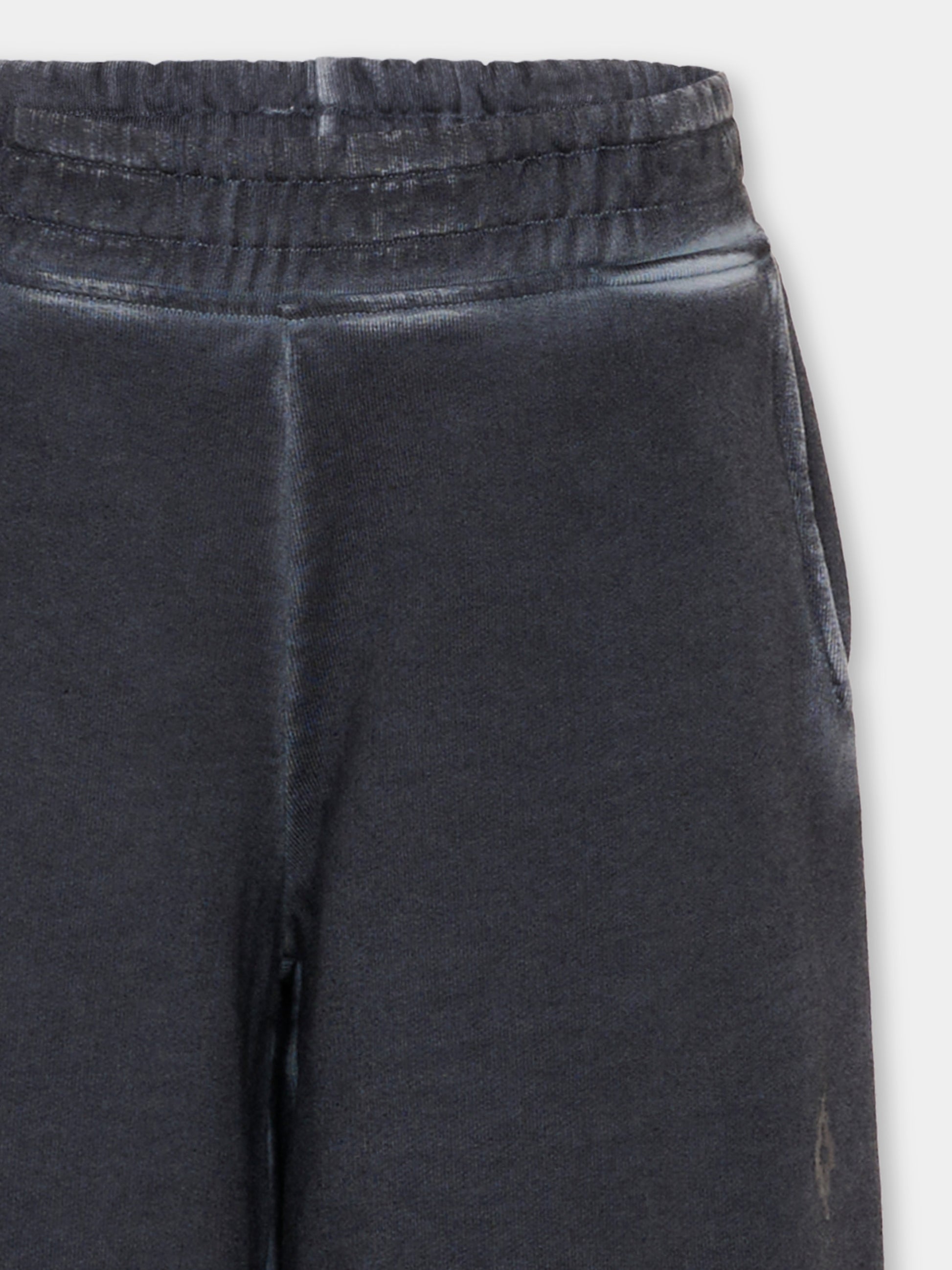 Pantaloni sportivi neri per bambina con logo,County Of Milan Kids,F5CMJGFP031 110