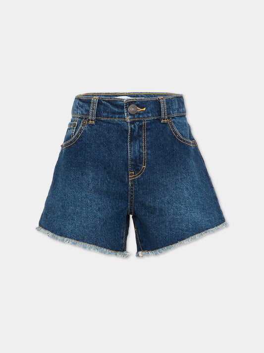 Shorts denim per bambina,Levi's Kids,4EM220 DCM