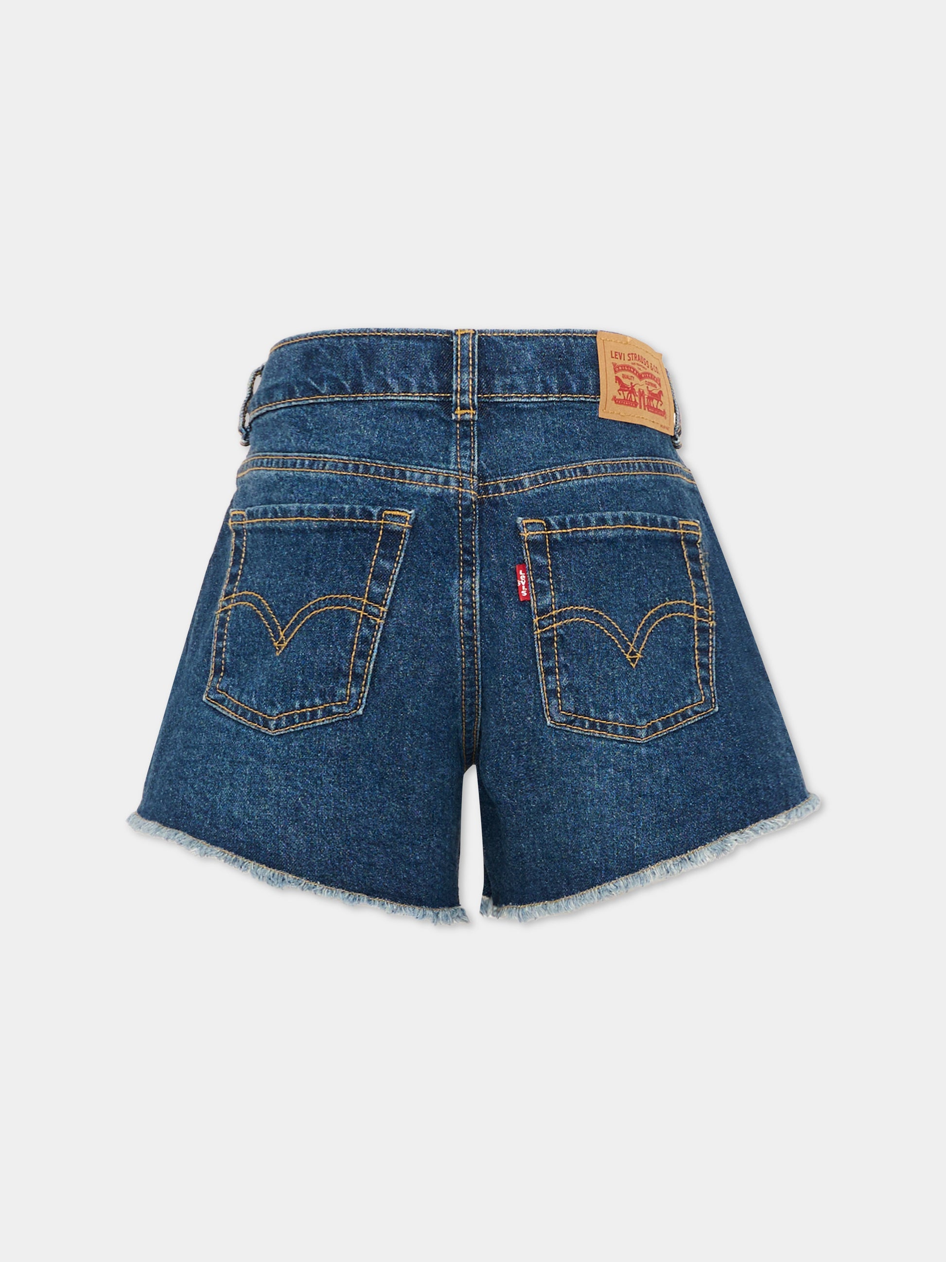 Shorts denim per bambina,Levi's Kids,4EM220 DCM