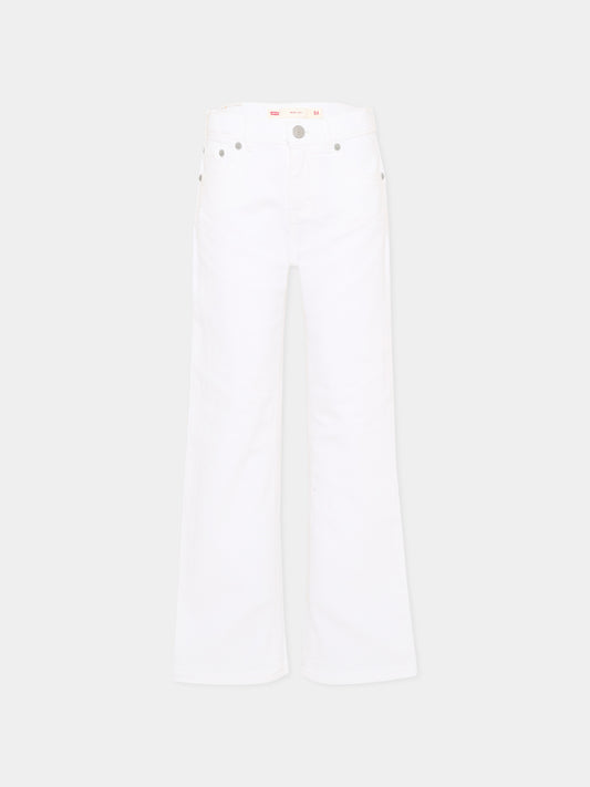 Jeans bianco per bambina,Levi's Kids,4EG381 W1T