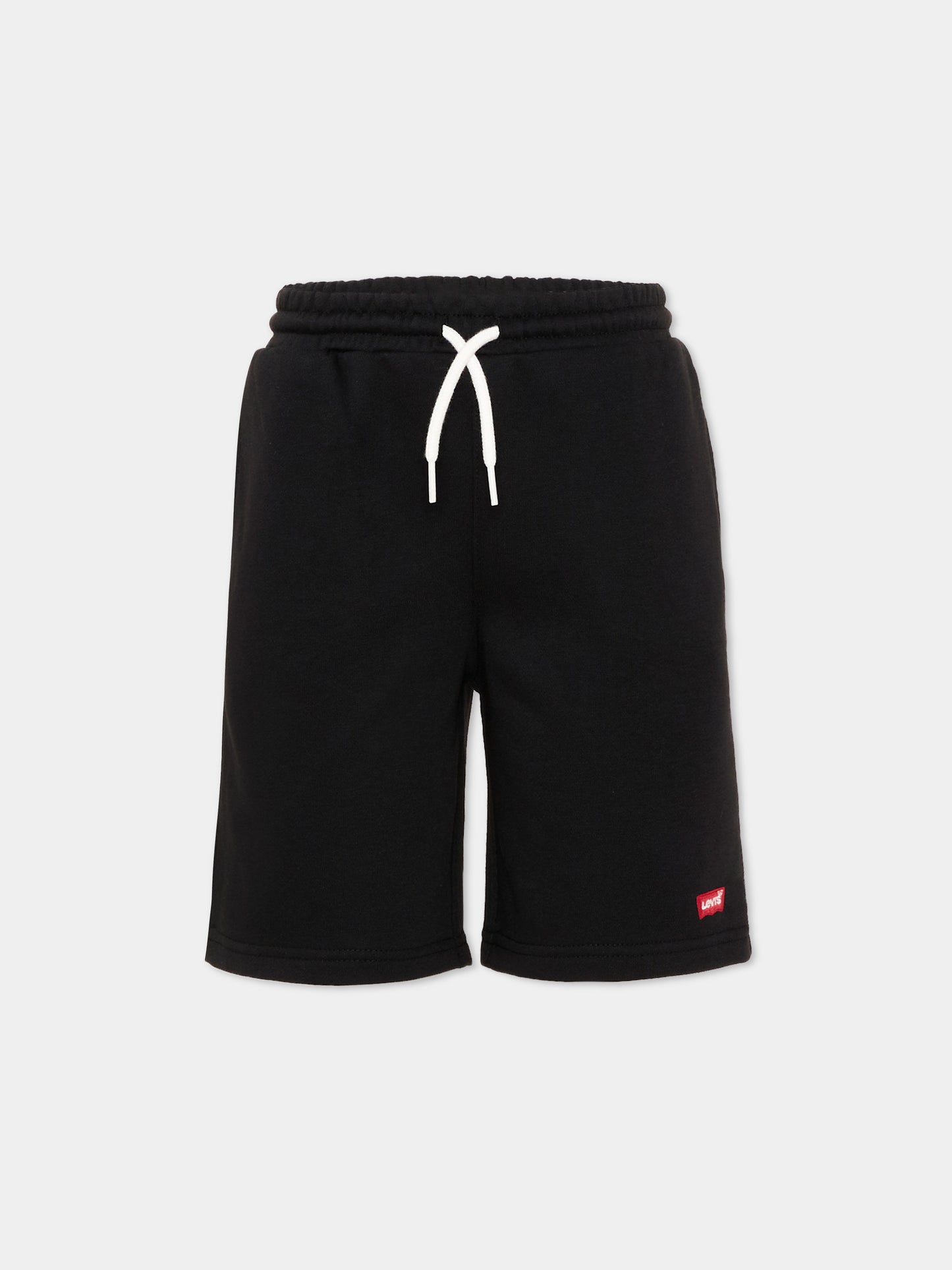 Shorts sportivi neri per bambino con logo,Levi's Kids,9EP592 023