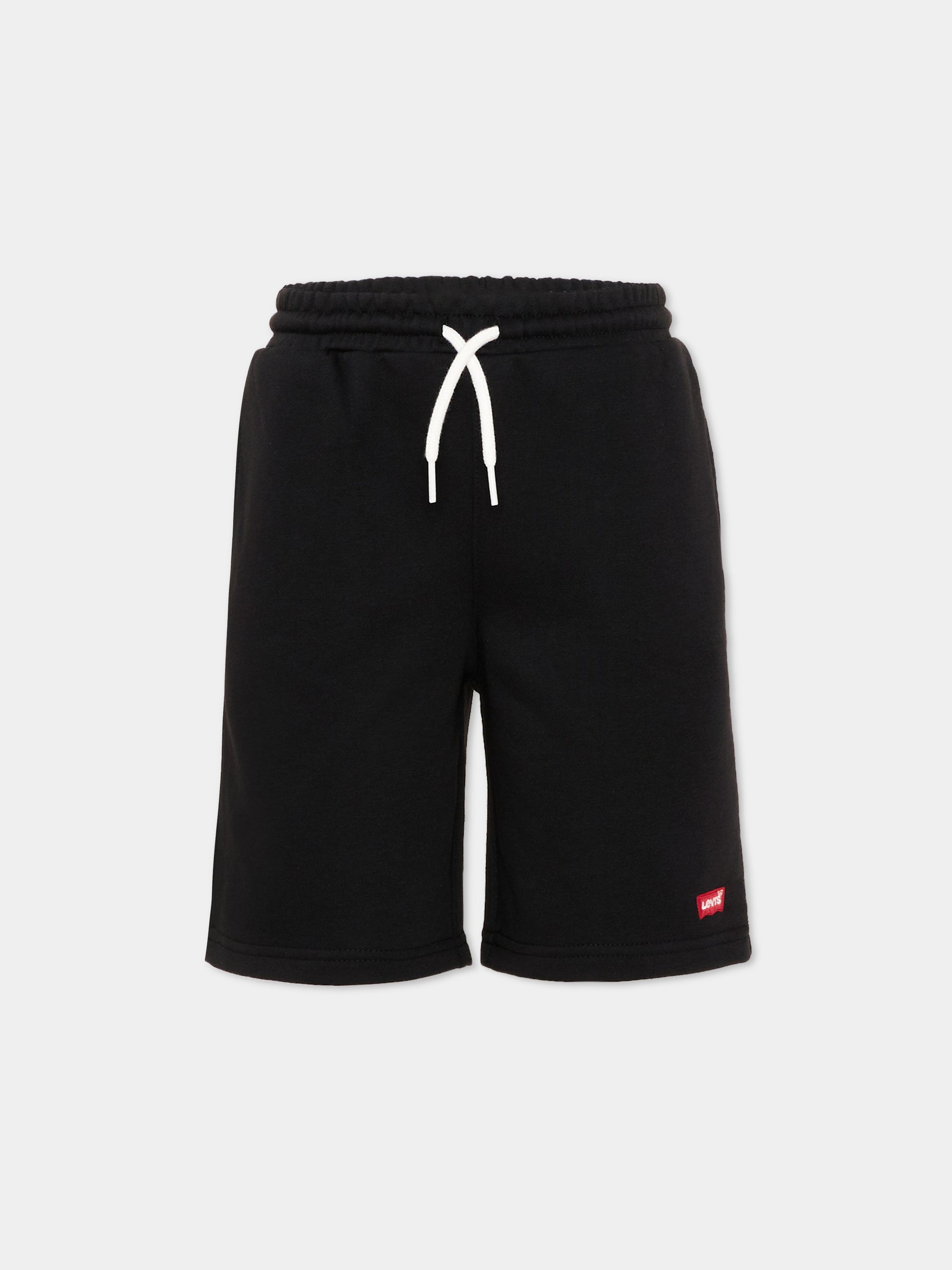 Shorts sportivi neri per bambino con logo,Levi's Kids,9EP592 023