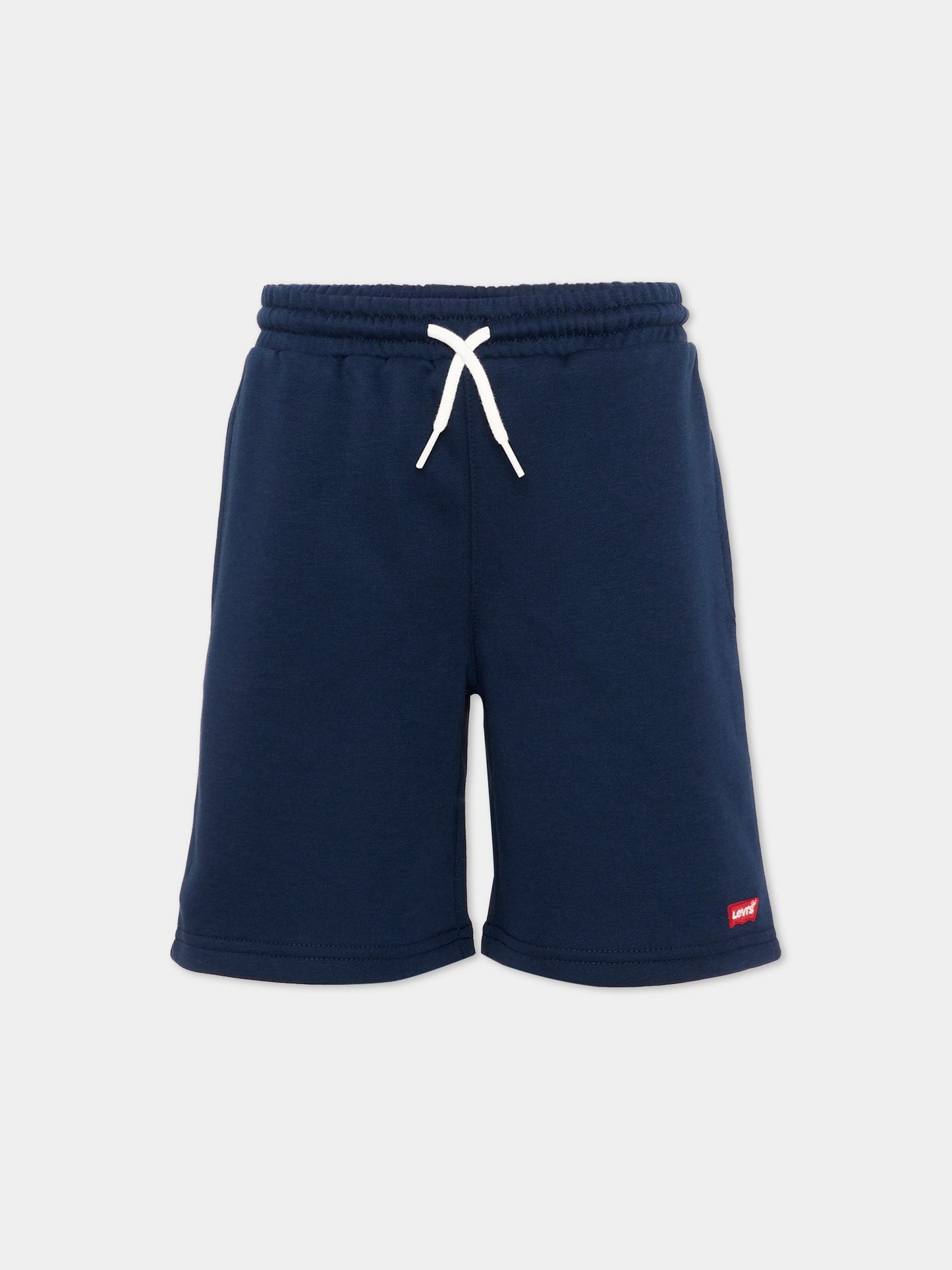 Shorts sportivi blu per bambino con logo,Levi's Kids,9EP592 C8D