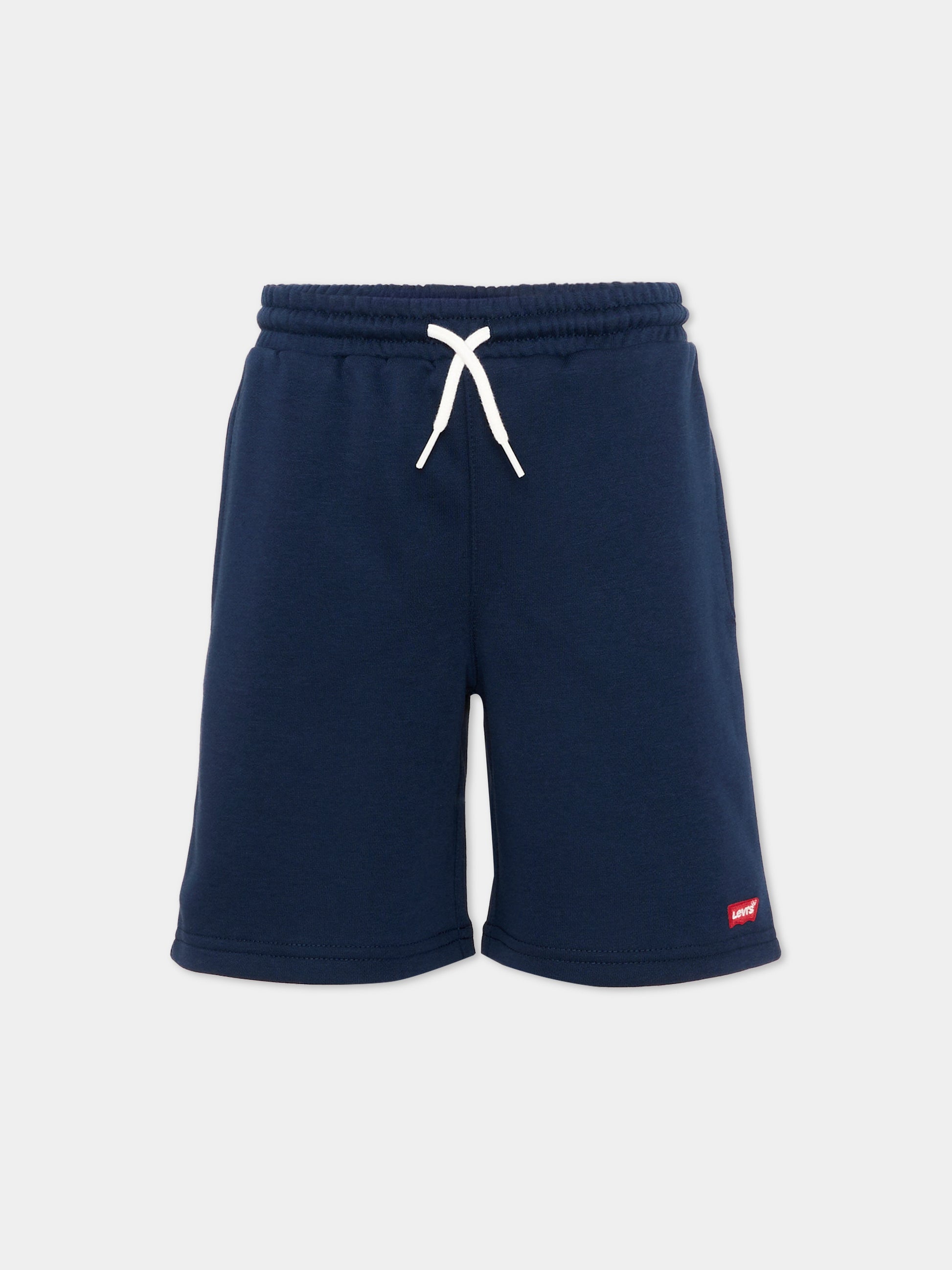 Shorts sportivi blu per bambino con logo,Levi's Kids,9EP592 C8D