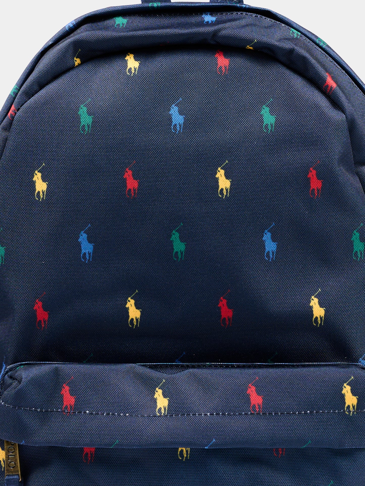 Zaino blu per bambino con Pony,Ralph Lauren Kids,9AR153 BCV