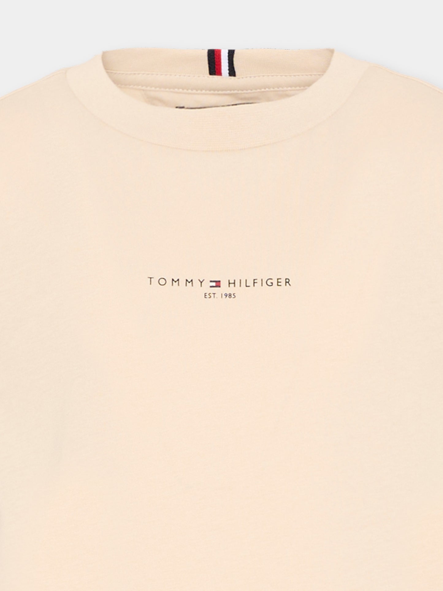 Completo sportivo beige per bambino con logo,Tommy Hilfiger Junior,KB0KB09666 ACI