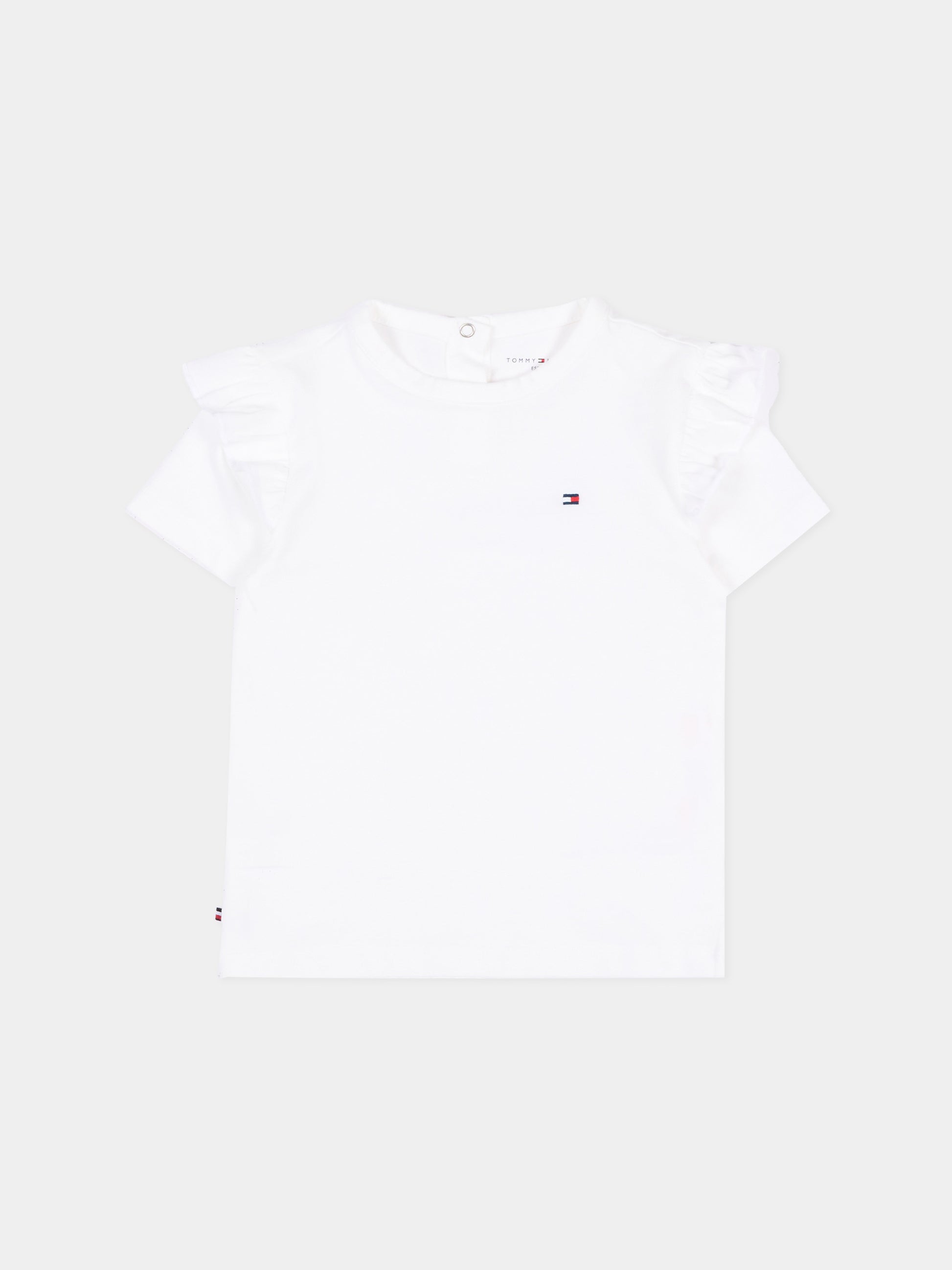 Salopette beige per neonata con logo,Tommy Hilfiger Junior,KN0KN02380 ACI