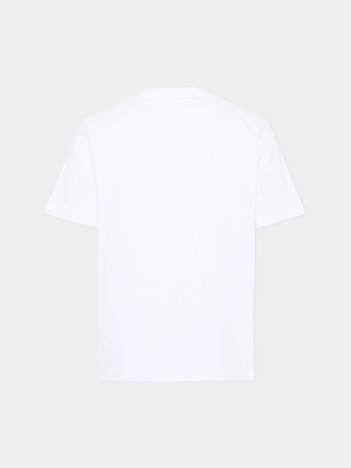 T-Shirt bianca per bambino con logo,Boss,J52032 673