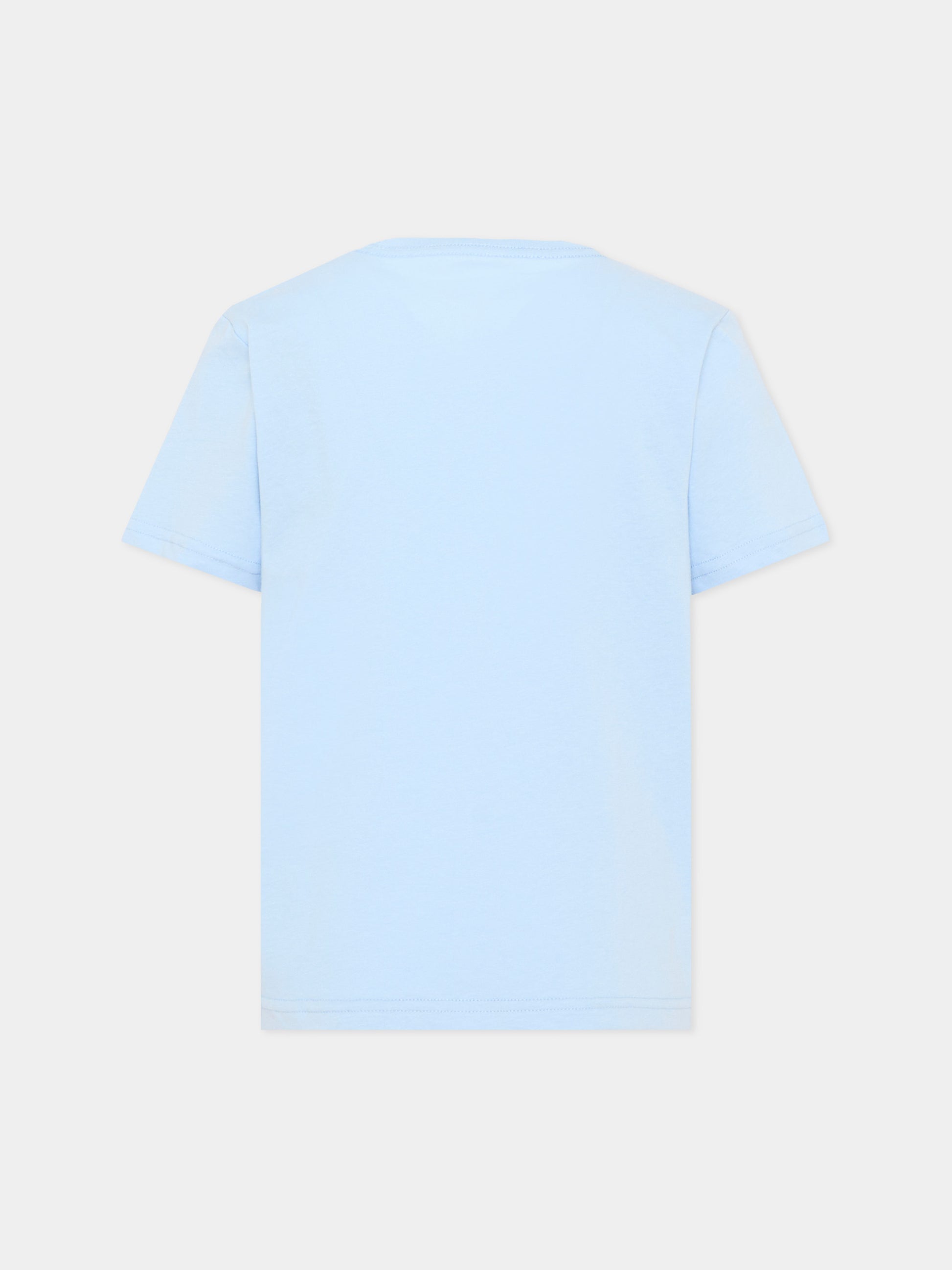 T-Shirt azzurra per bambino con logo,Levi's Kids,8E8157 UF6