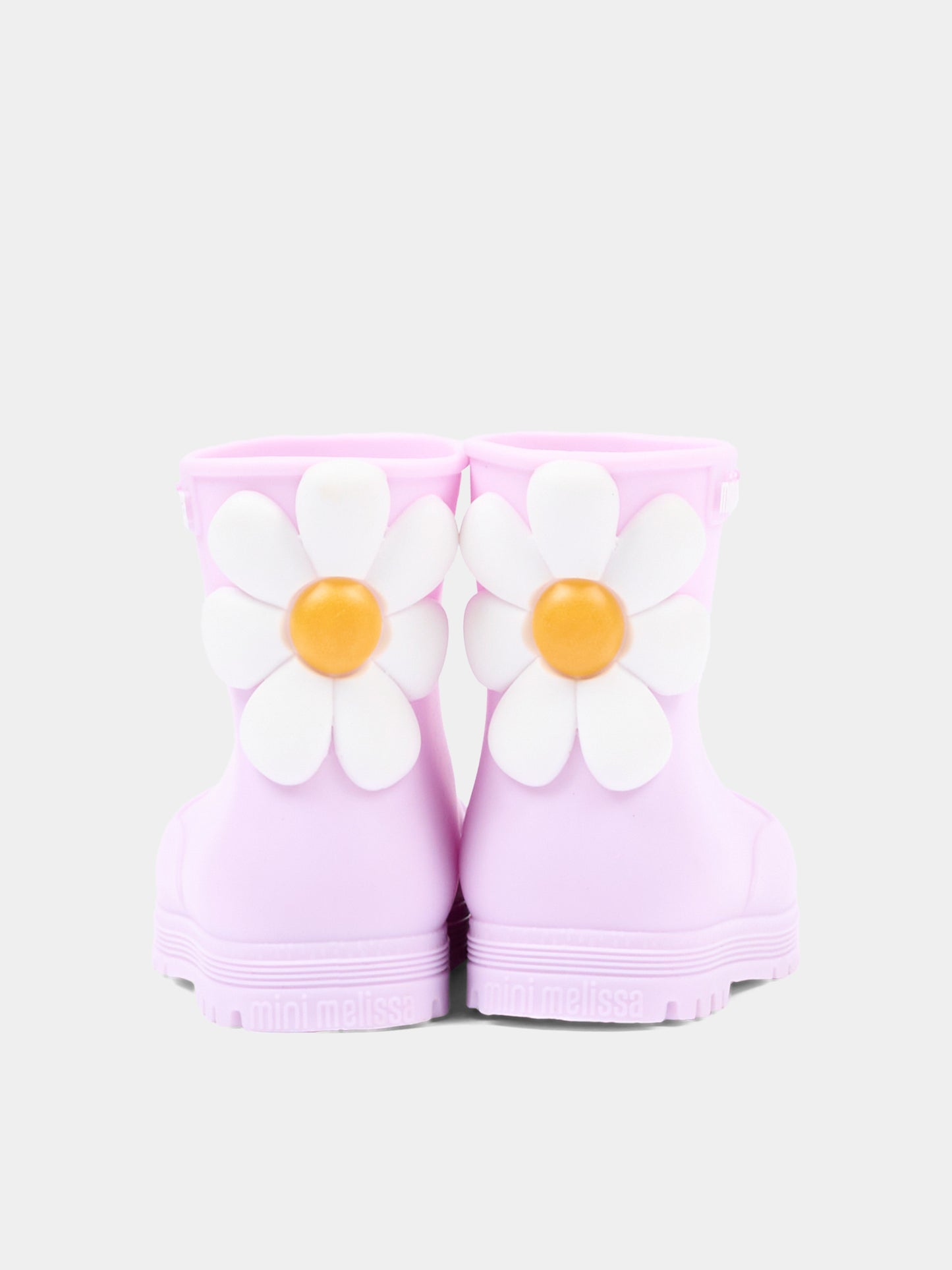 Stivali da pioggia lilla per bambina con fiore,Mini Melissa,38061 BW305 06411