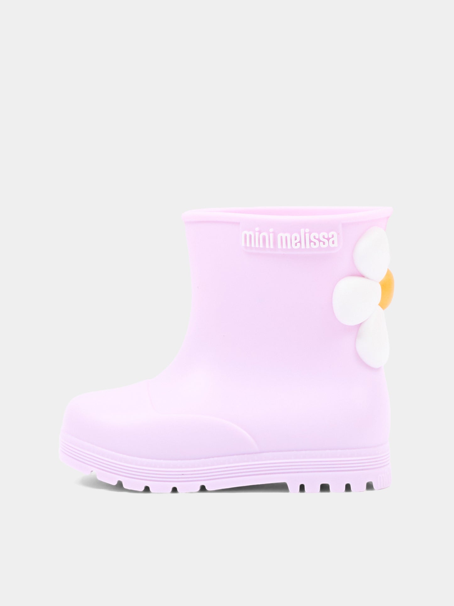 Stivali da pioggia lilla per bambina con fiore,Mini Melissa,38061 BW305 06411