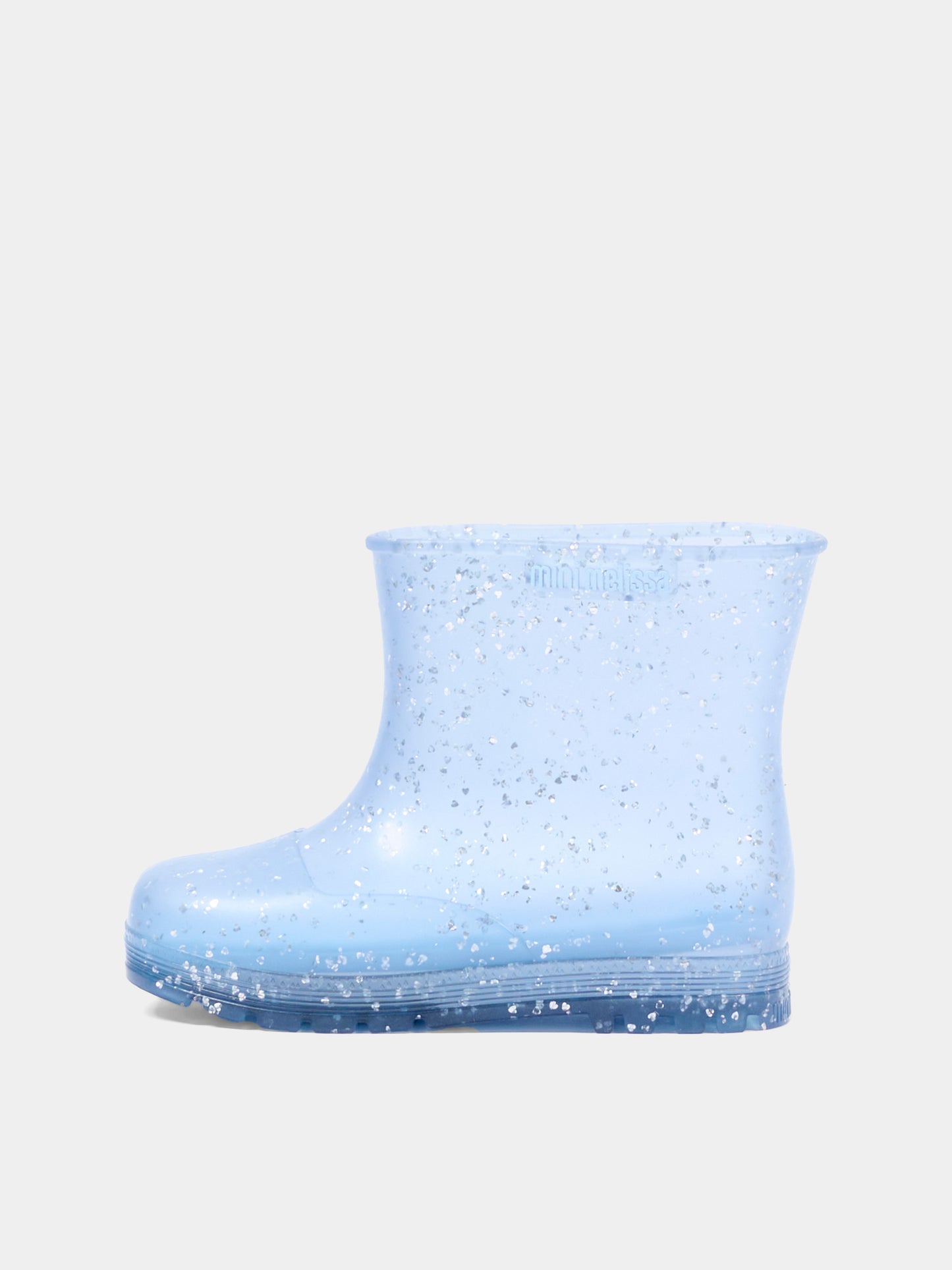 Stivali da pioggia azzurri per bambina con glitter