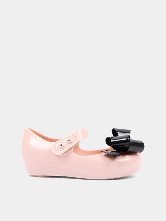 Ballerine rosa per bambina con fiocco,Mini Melissa,36201 BJ019 06411