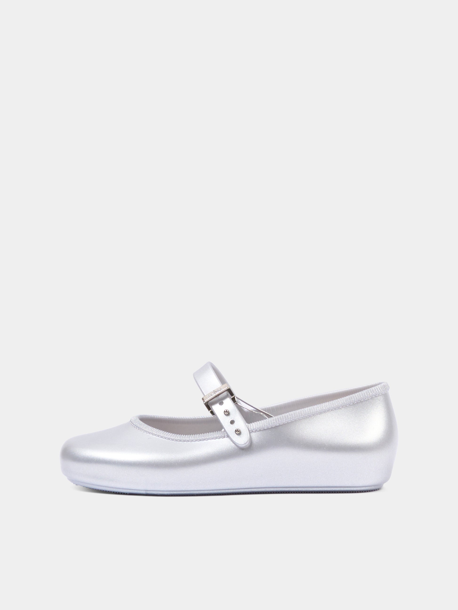 Ballerine argento per bambina Mary Jane,Mini Melissa,36244 BW425 34445