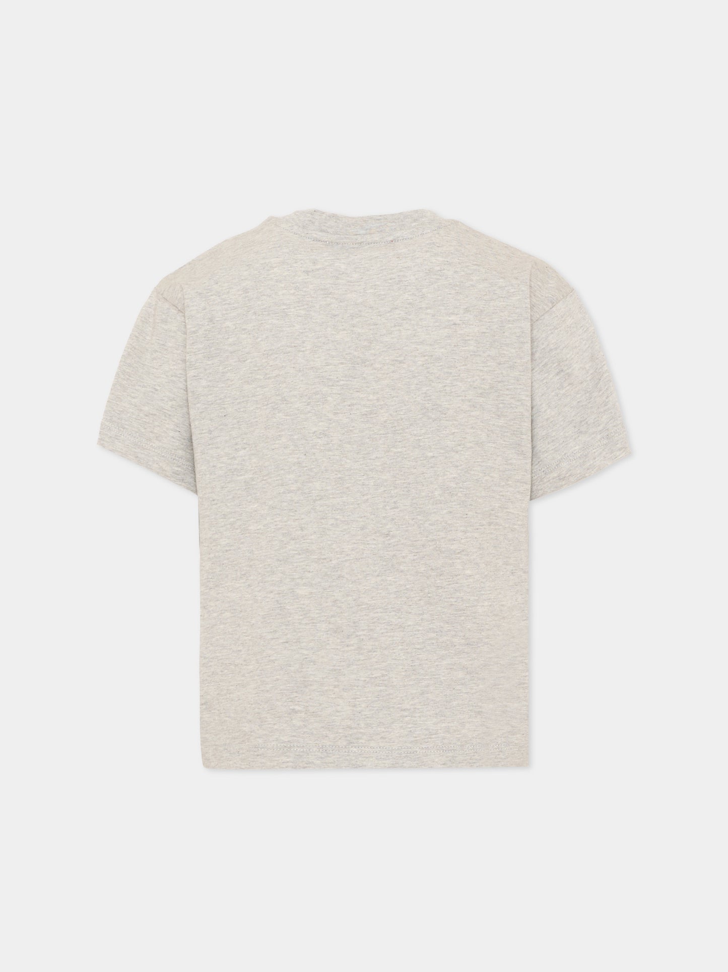 T-Shirt grigia per bambina con logo,Max&co,MX0005 MX00P MX901