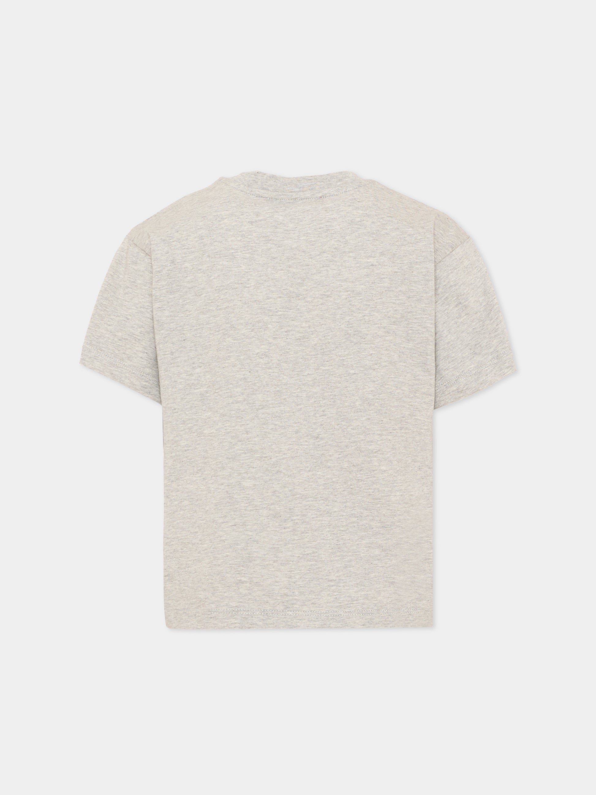 T-Shirt grigia per bambina con logo,Max&co,MX0005 MX00P MX901