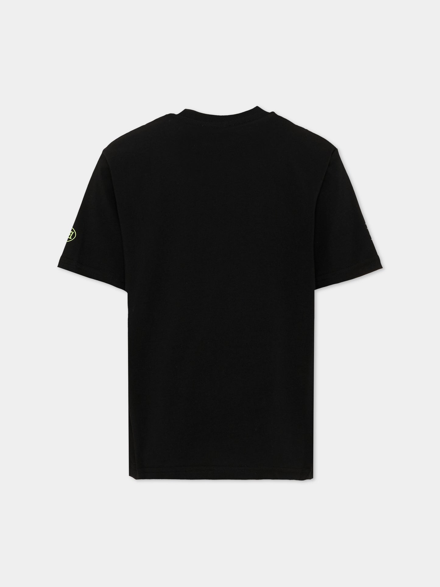 T-Shirt nera per bambino con lupo,Diesel,J02462 0GRAM K900