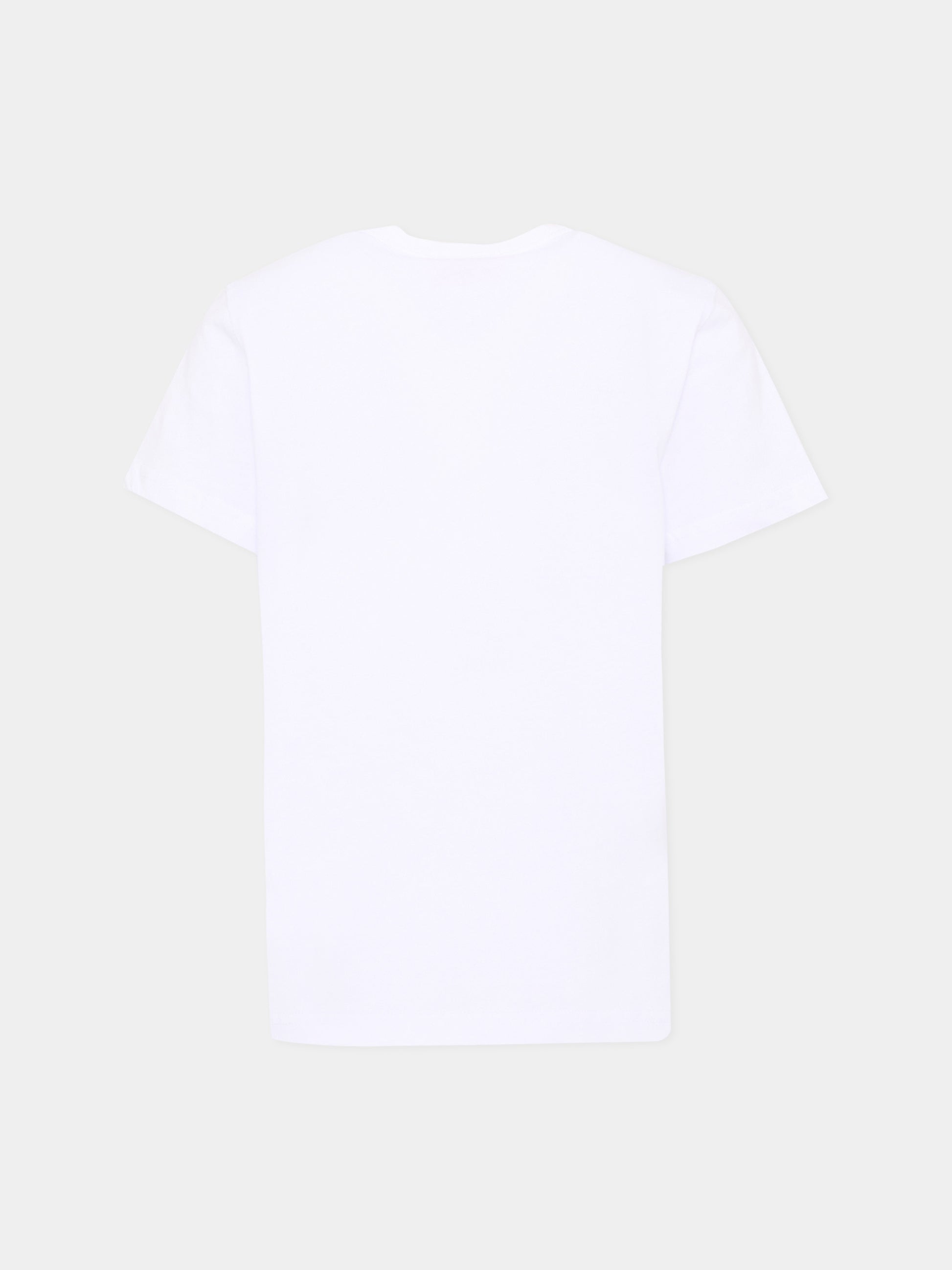 T-Shirt bianca per bambino con logo,Diesel,J02464 KYAR1 K100