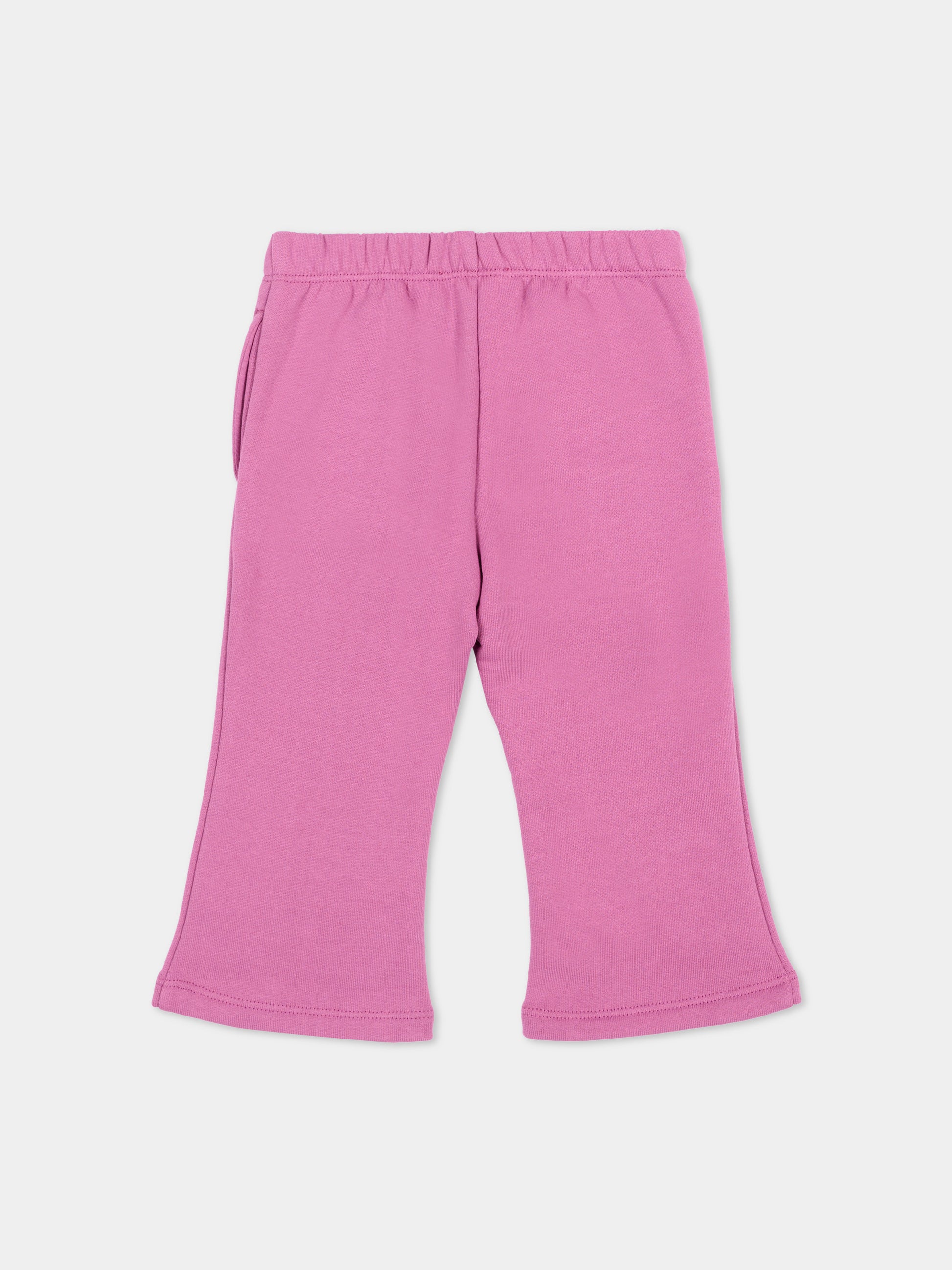 Pantaloni sportivi viola per neonata con logo,Diesel,K00669 KYAX3 K624