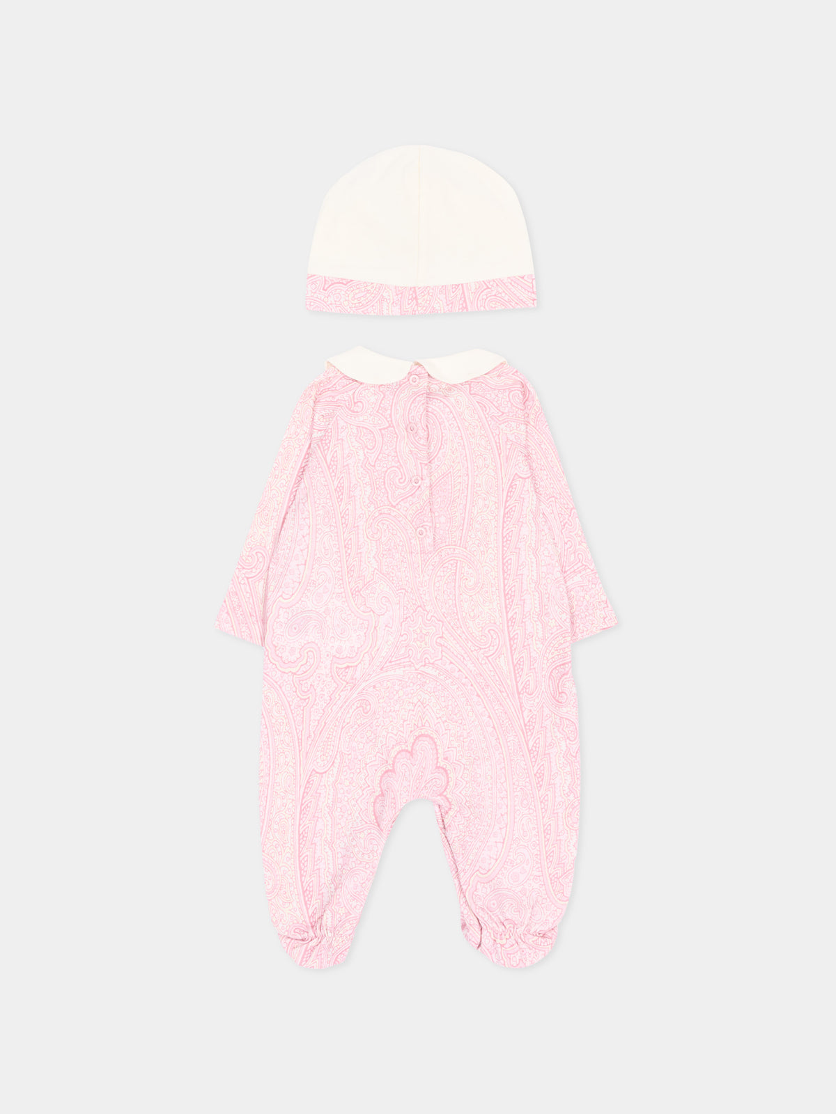 Set tutina rosa per neonata paisley,Etro,GZB520 Z3771 502