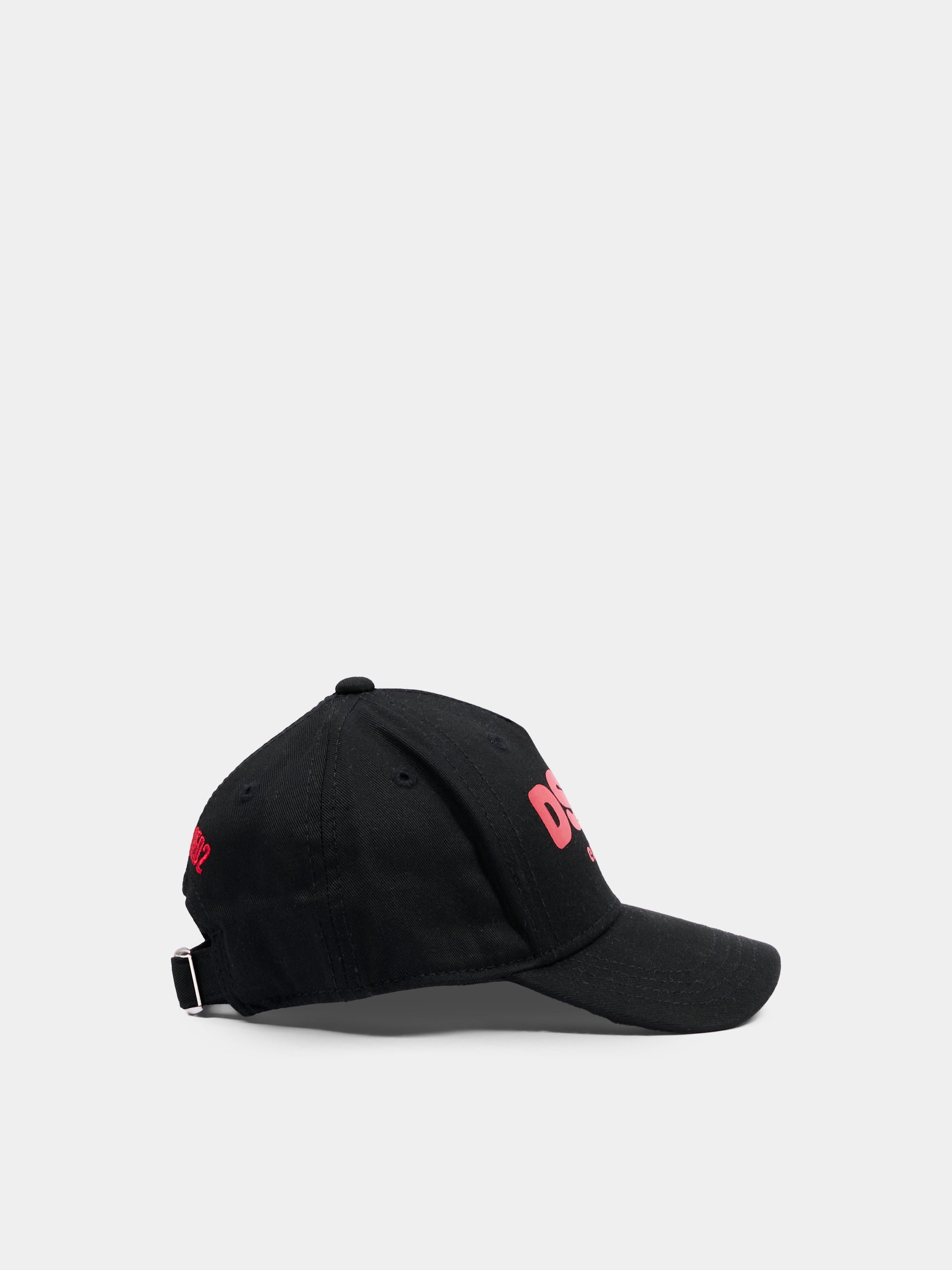 Cappello con visiera nero per bambini con logo,Dsquared2,DQ2159 D00YT DQ900