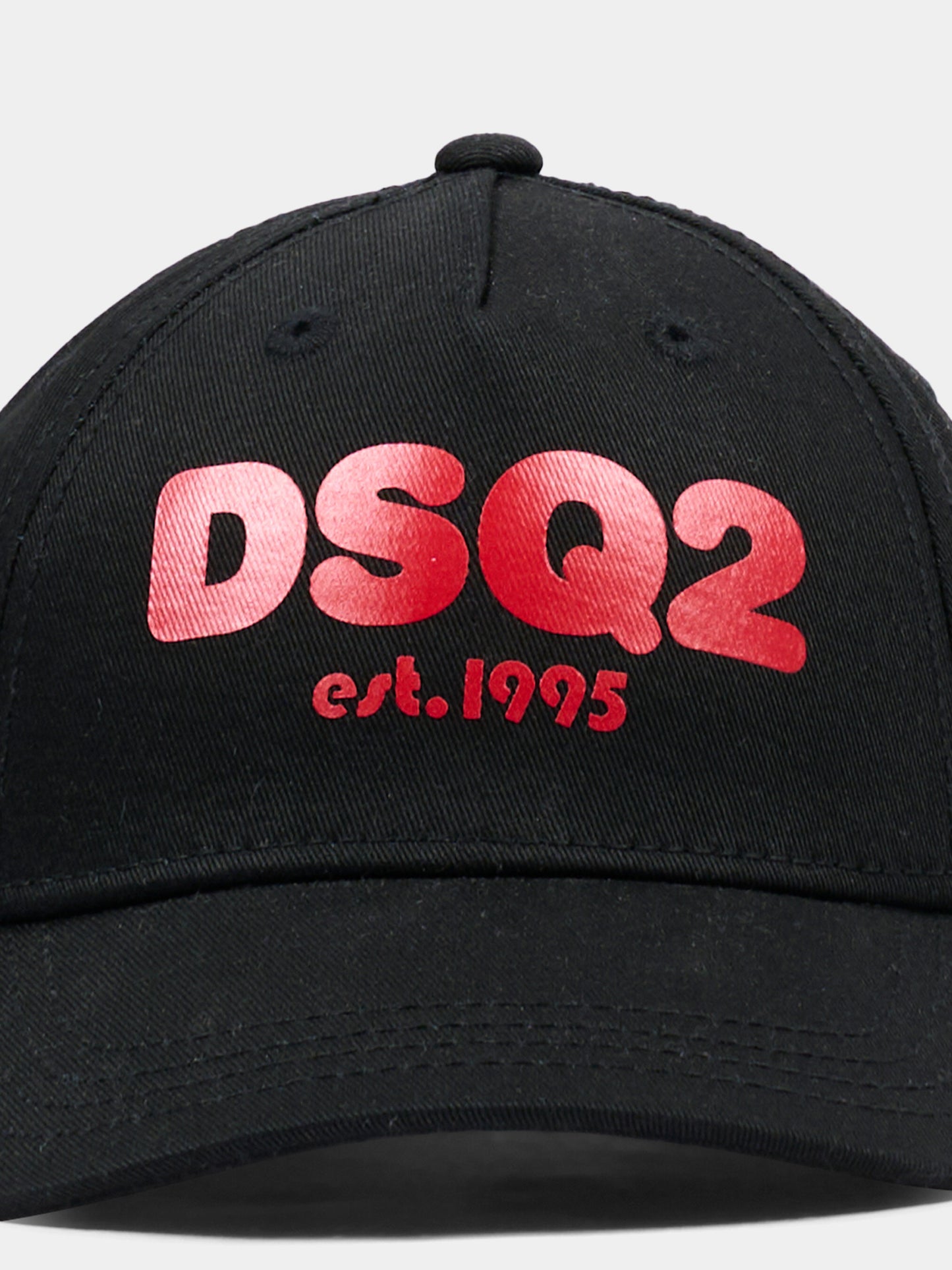 Cappello con visiera nero per bambini con logo,Dsquared2,DQ2159 D00YT DQ900