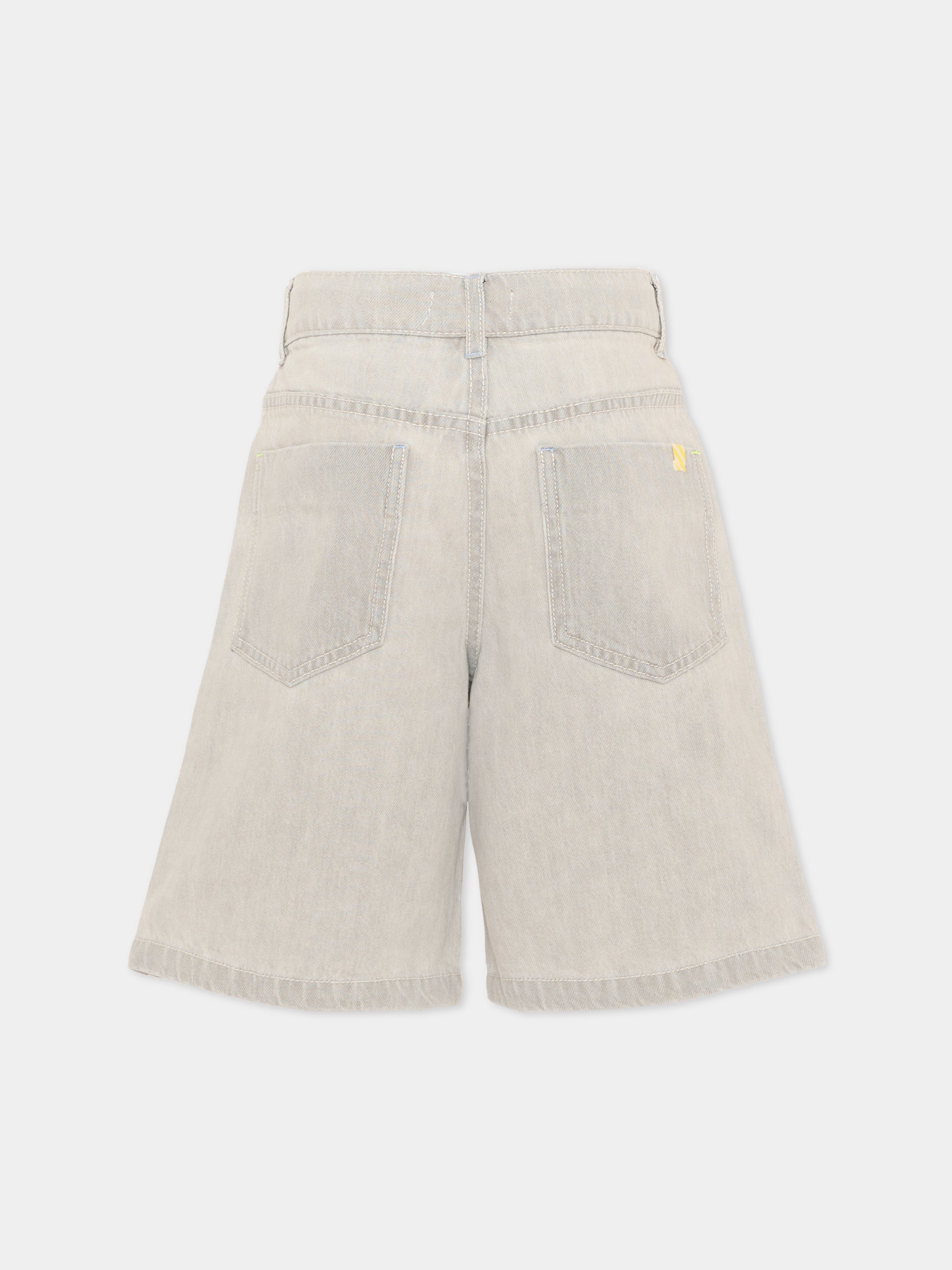 Shorts denim per bambino con patch,Billieblush,U21723 Z20
