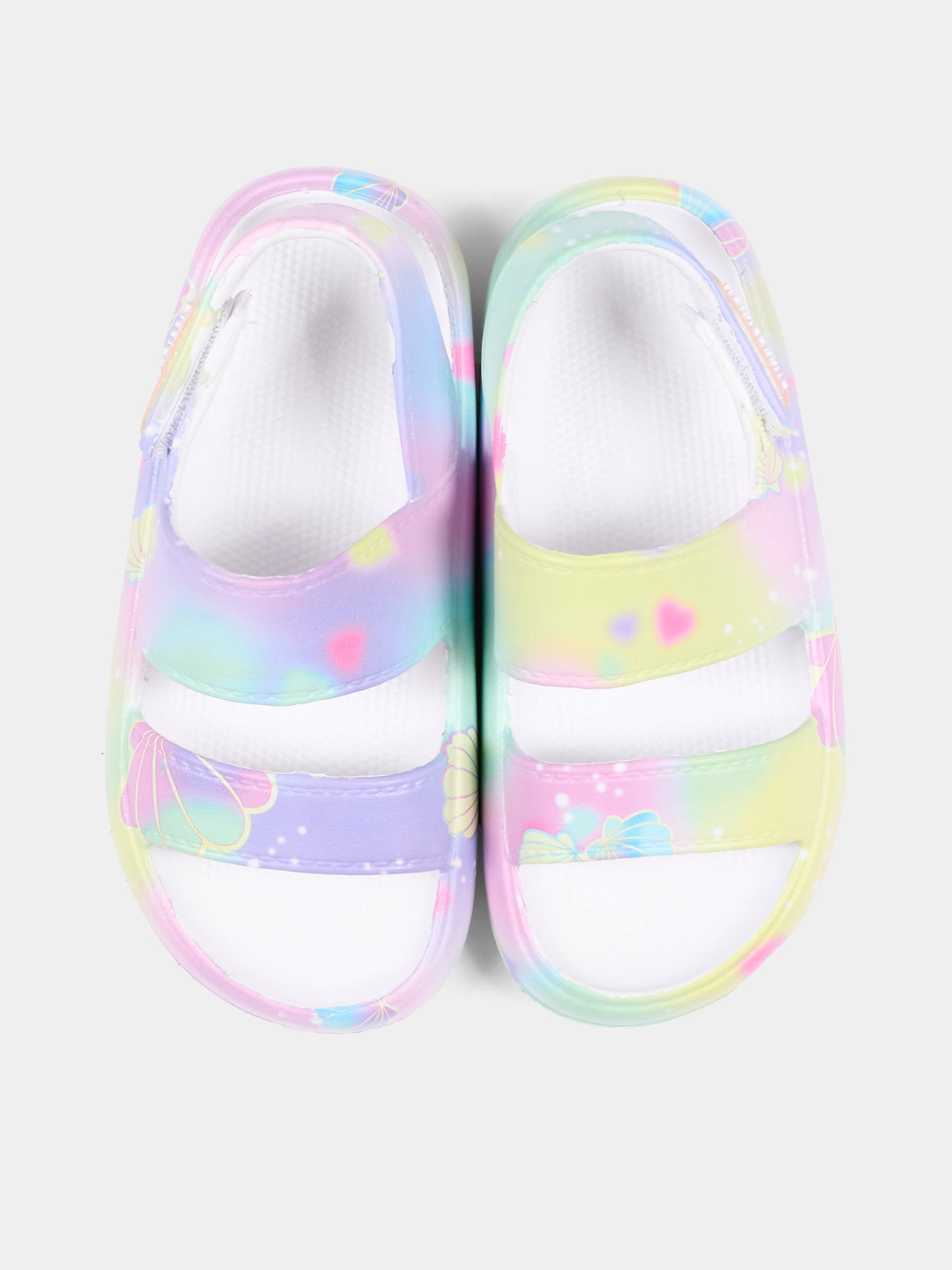 Sandali multicolor per bambina conchiglie,Billieblush,U21989 Z41