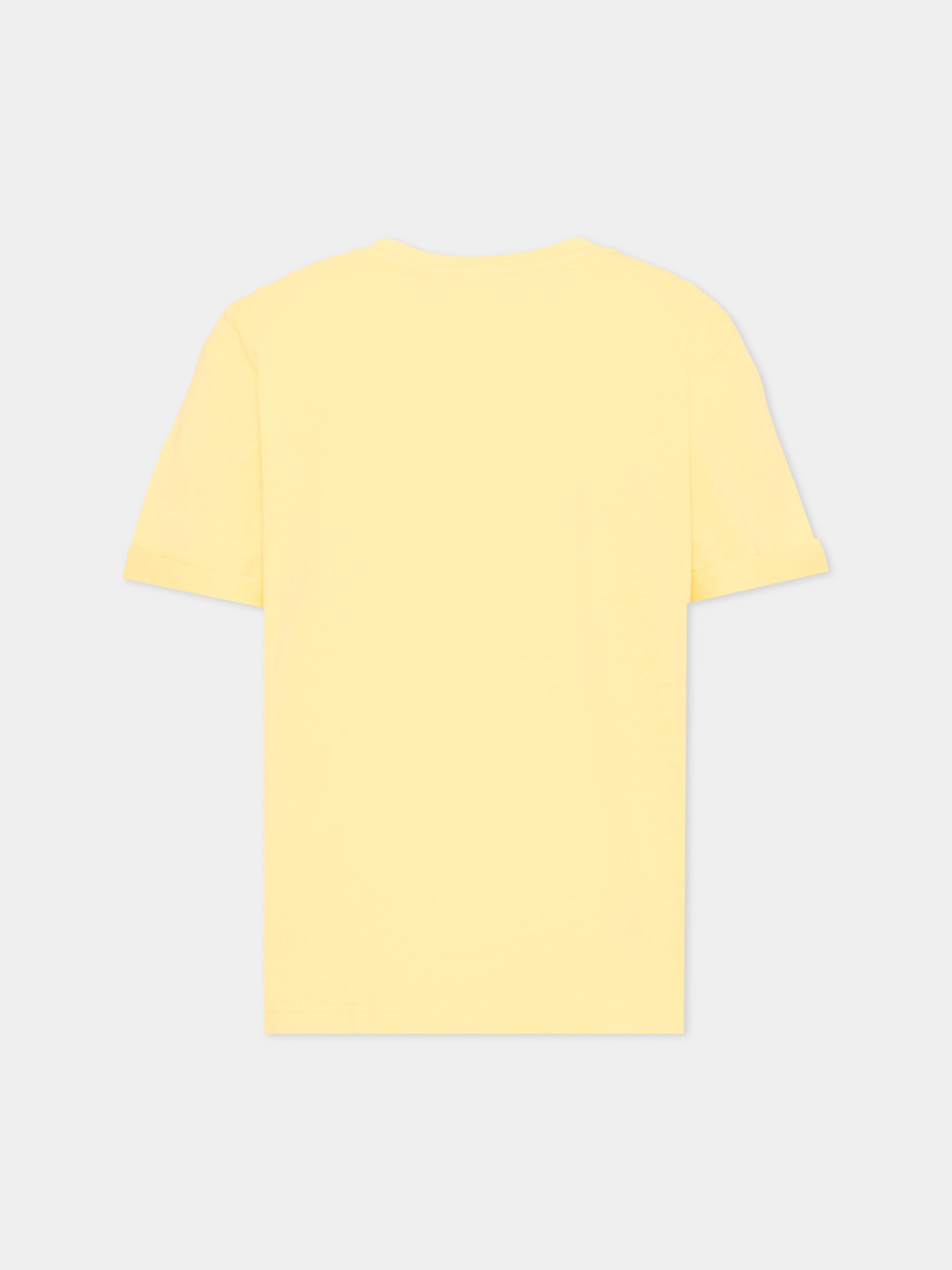 T-shirt gialla per bambini con logo,Givenchy Kids,H31109 524