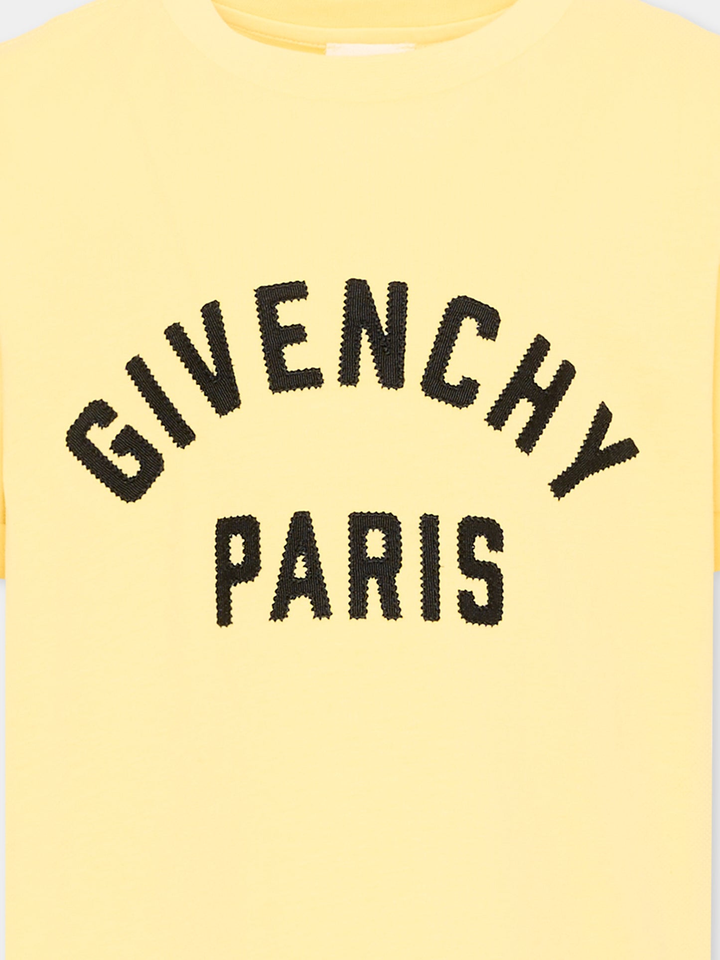 T-shirt gialla per bambini con logo,Givenchy Kids,H31109 524