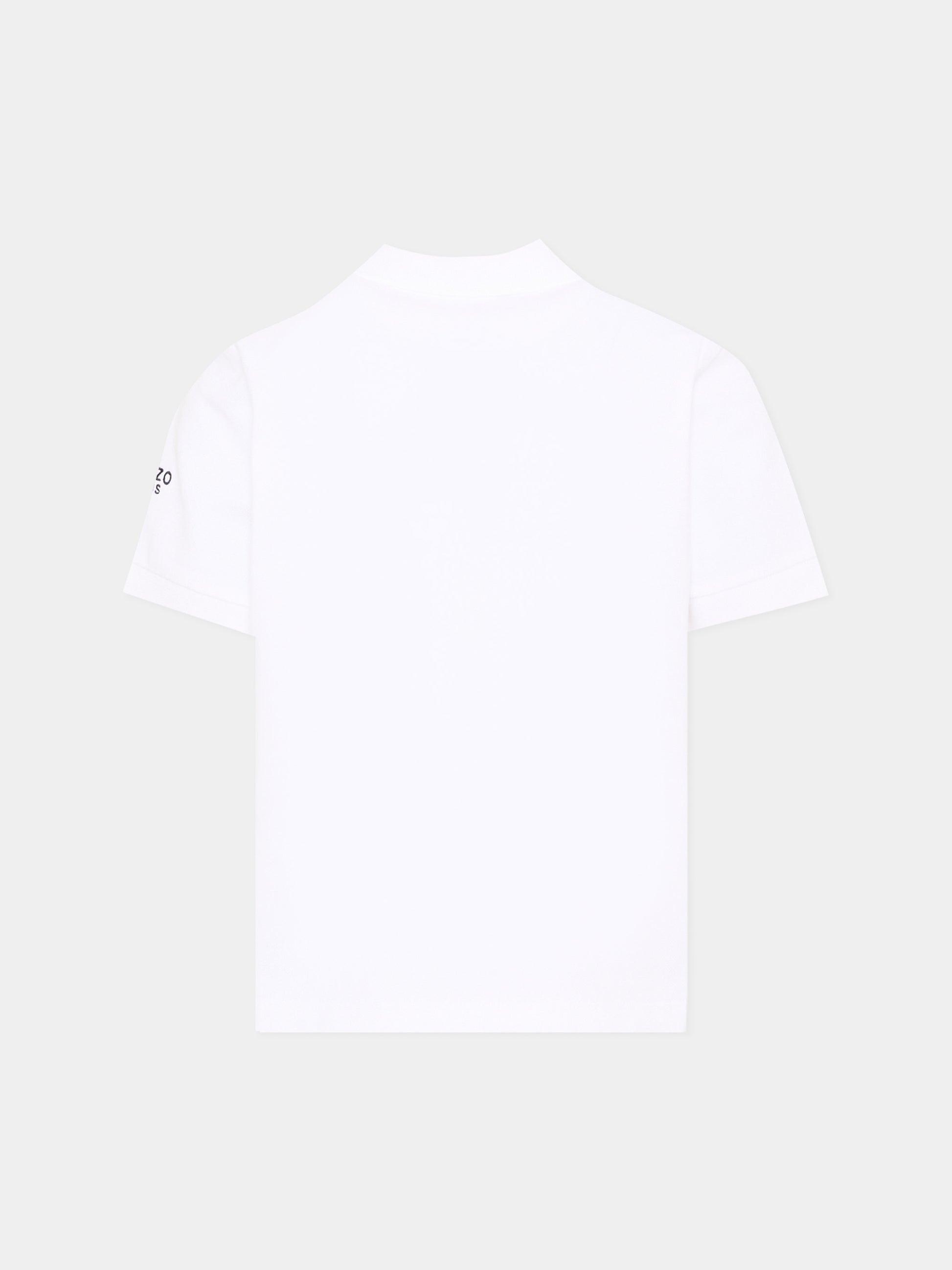 Polo bianca per bambini con tigre,Kenzo Kids,K61694 10P
