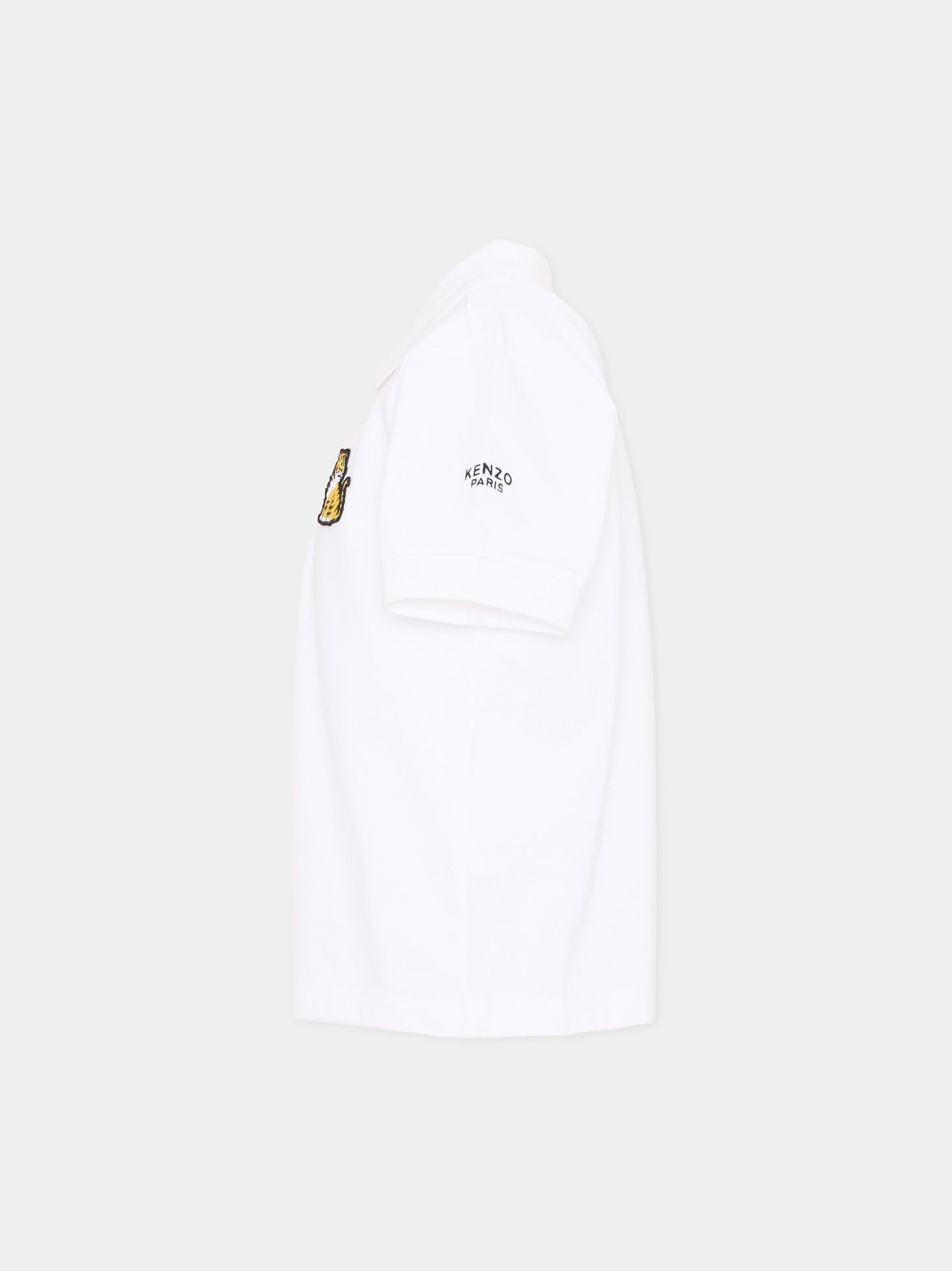 Polo bianca per bambini con tigre,Kenzo Kids,K61694 10P