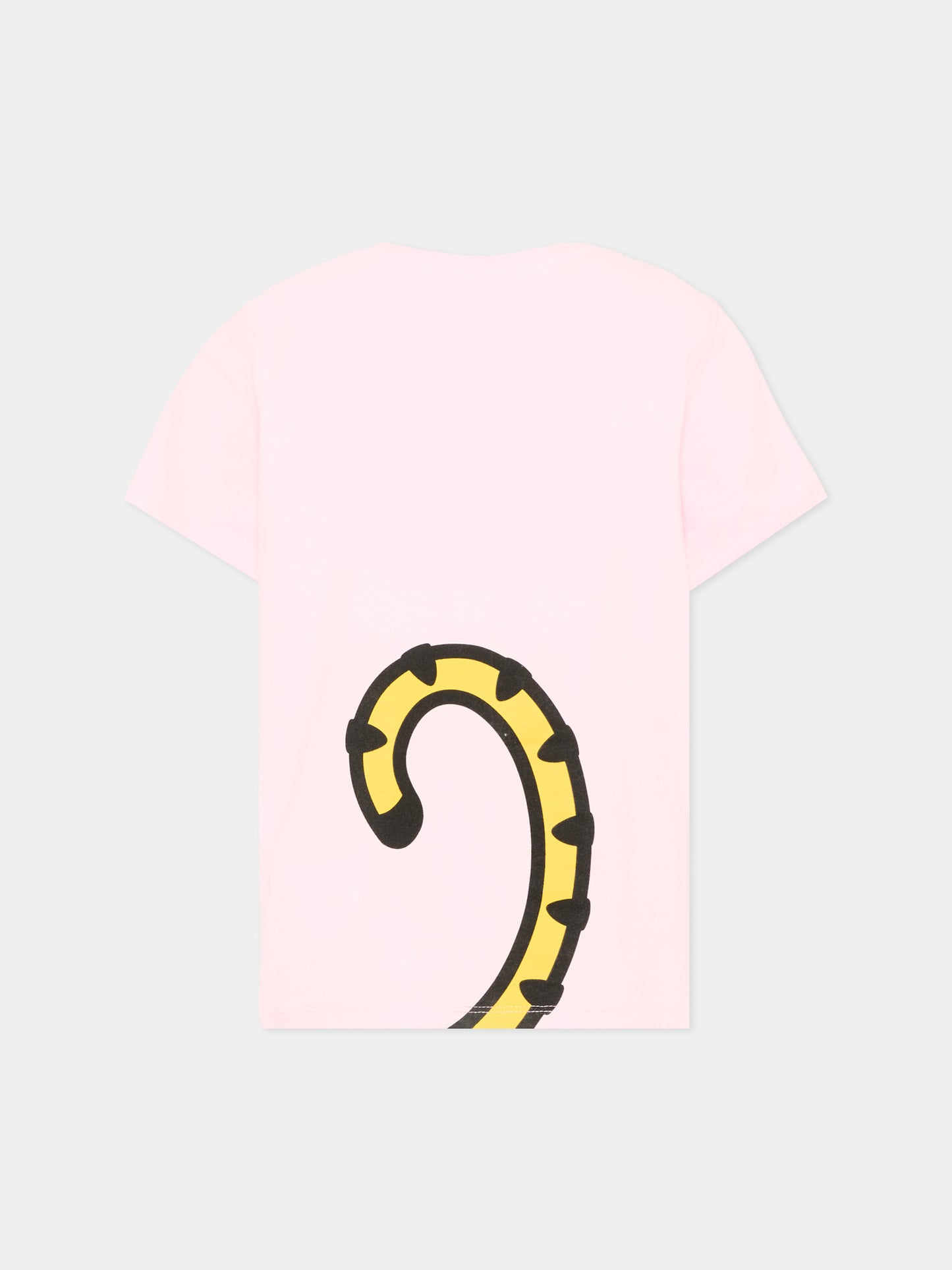 T-Shirt rosa per bambina con logo,Kenzo Kids,K61809 45B